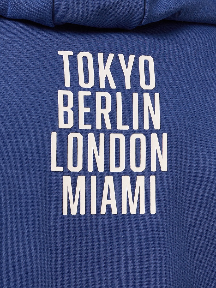 Printed Oversized Hooded Sweatshirt