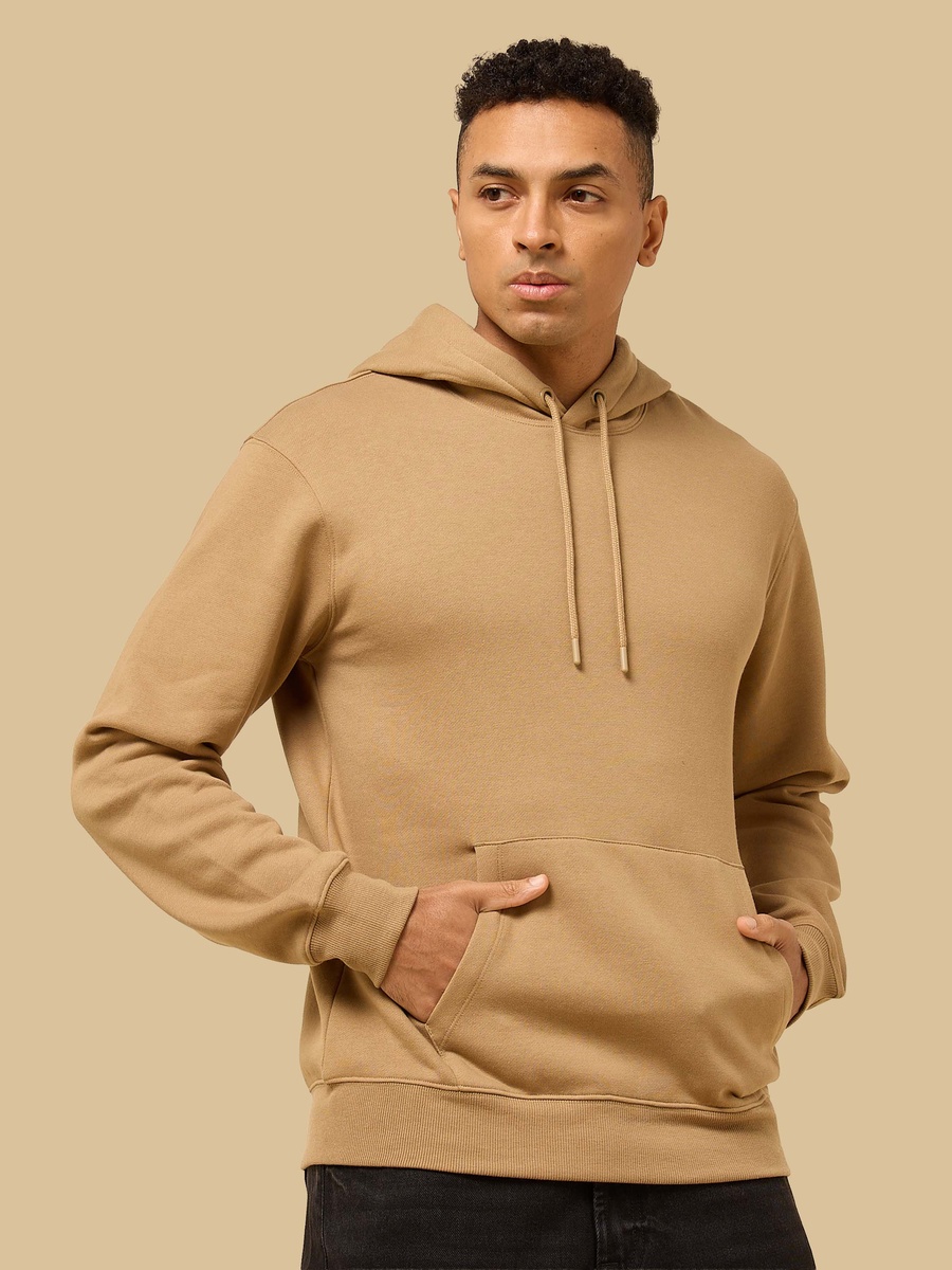 Relaxed Fit Hooded Sweatshirt with Kangaroo Pocket