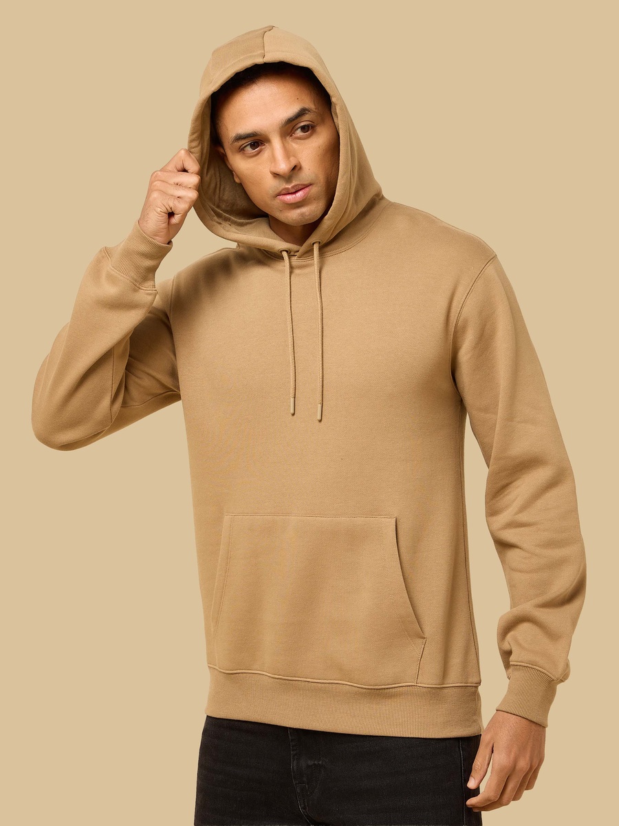 Relaxed Fit Hooded Sweatshirt with Kangaroo Pocket