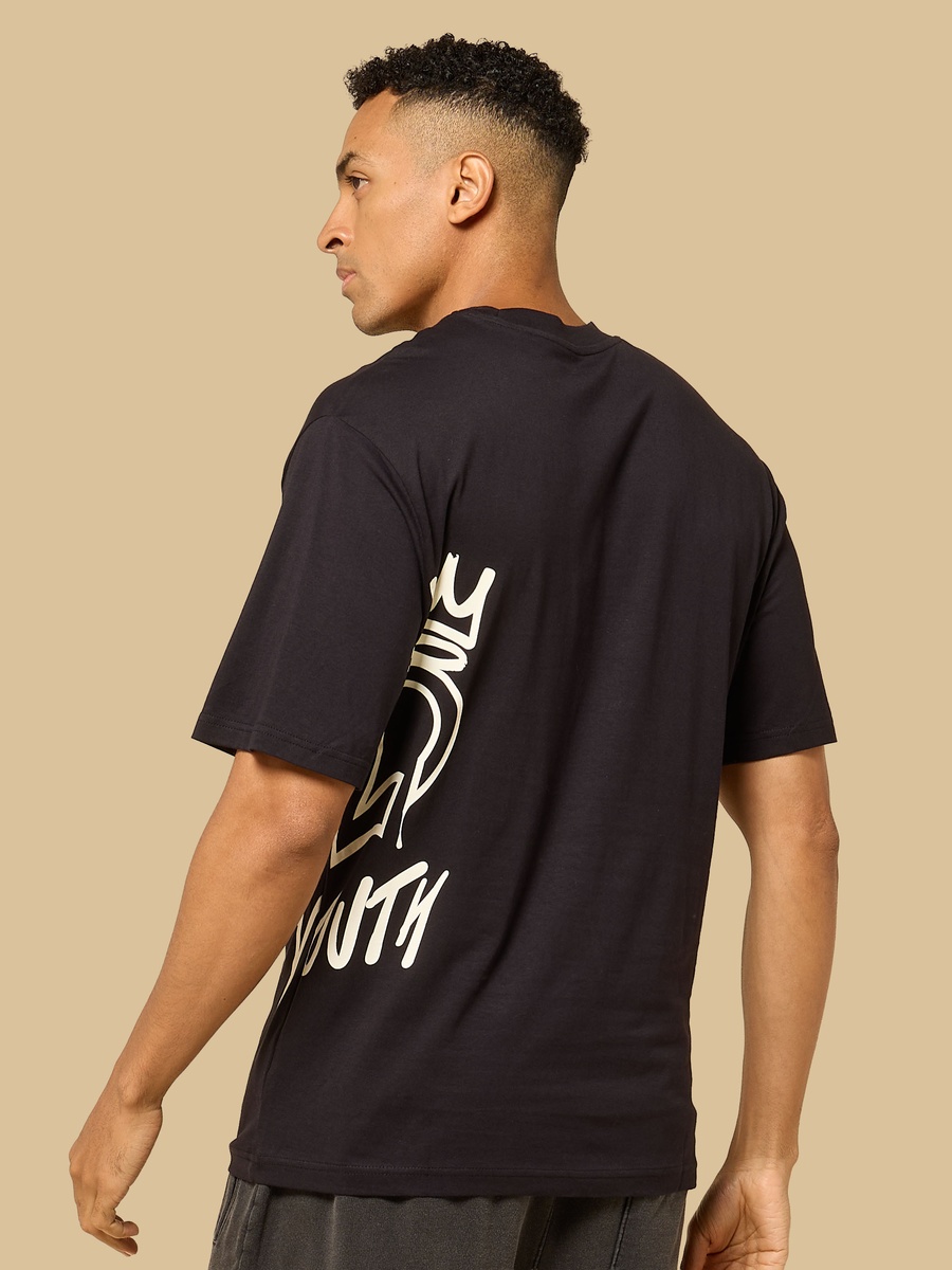 Slogan Print Relaxed Fit T-Shirt