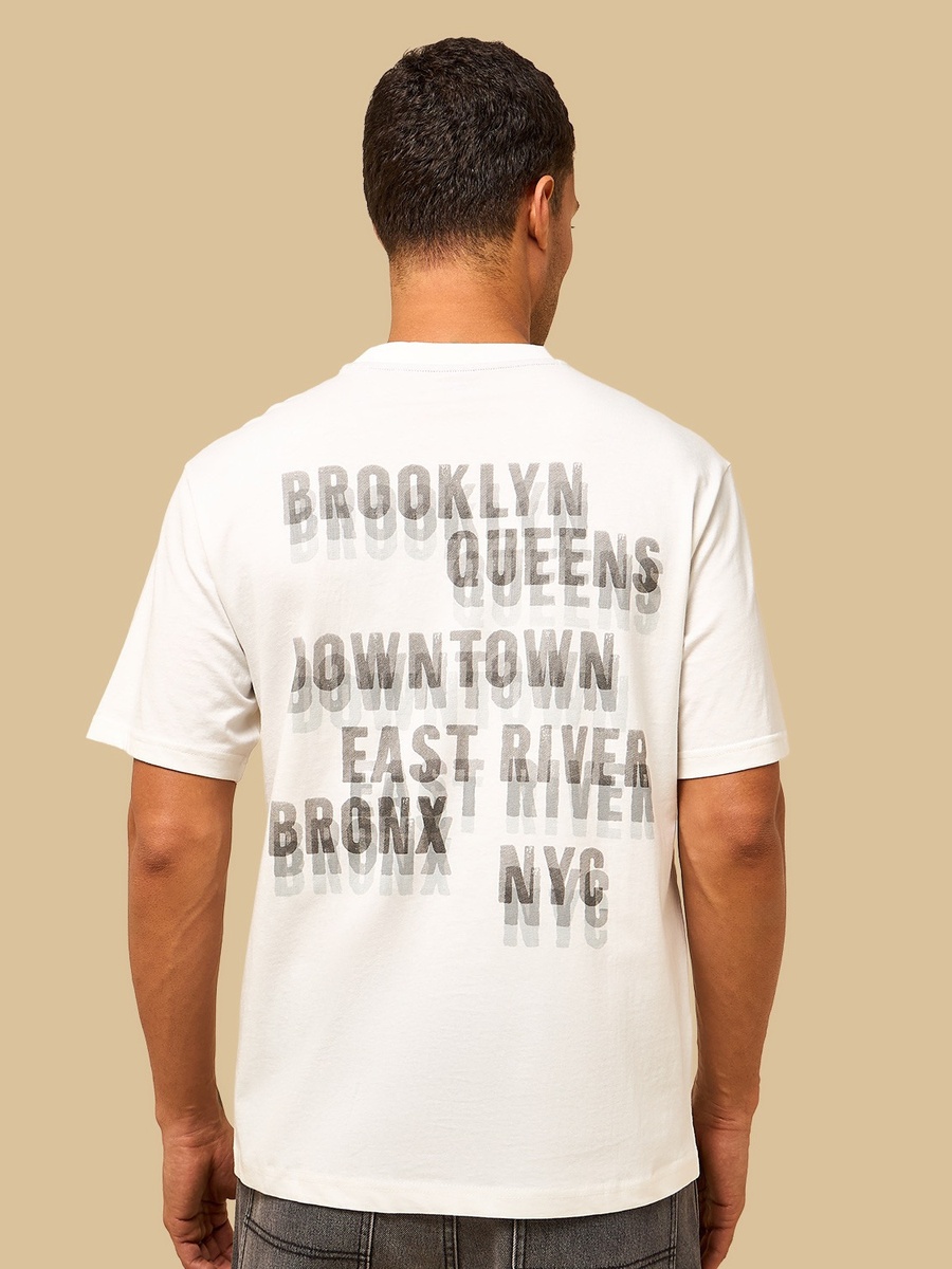 Text Print Relaxed Fit T-Shirt
