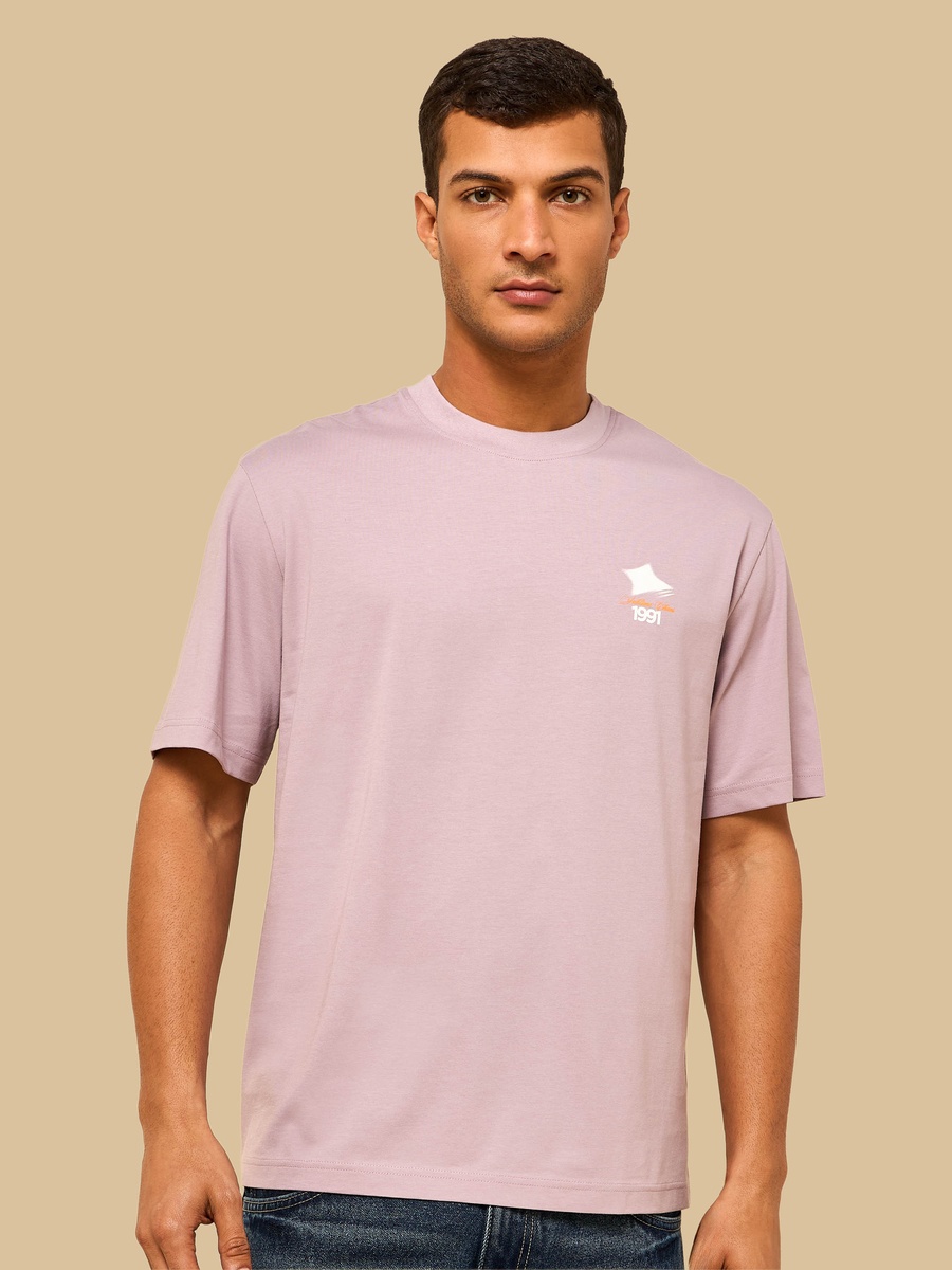 Text Print Relaxed Fit T-Shirt