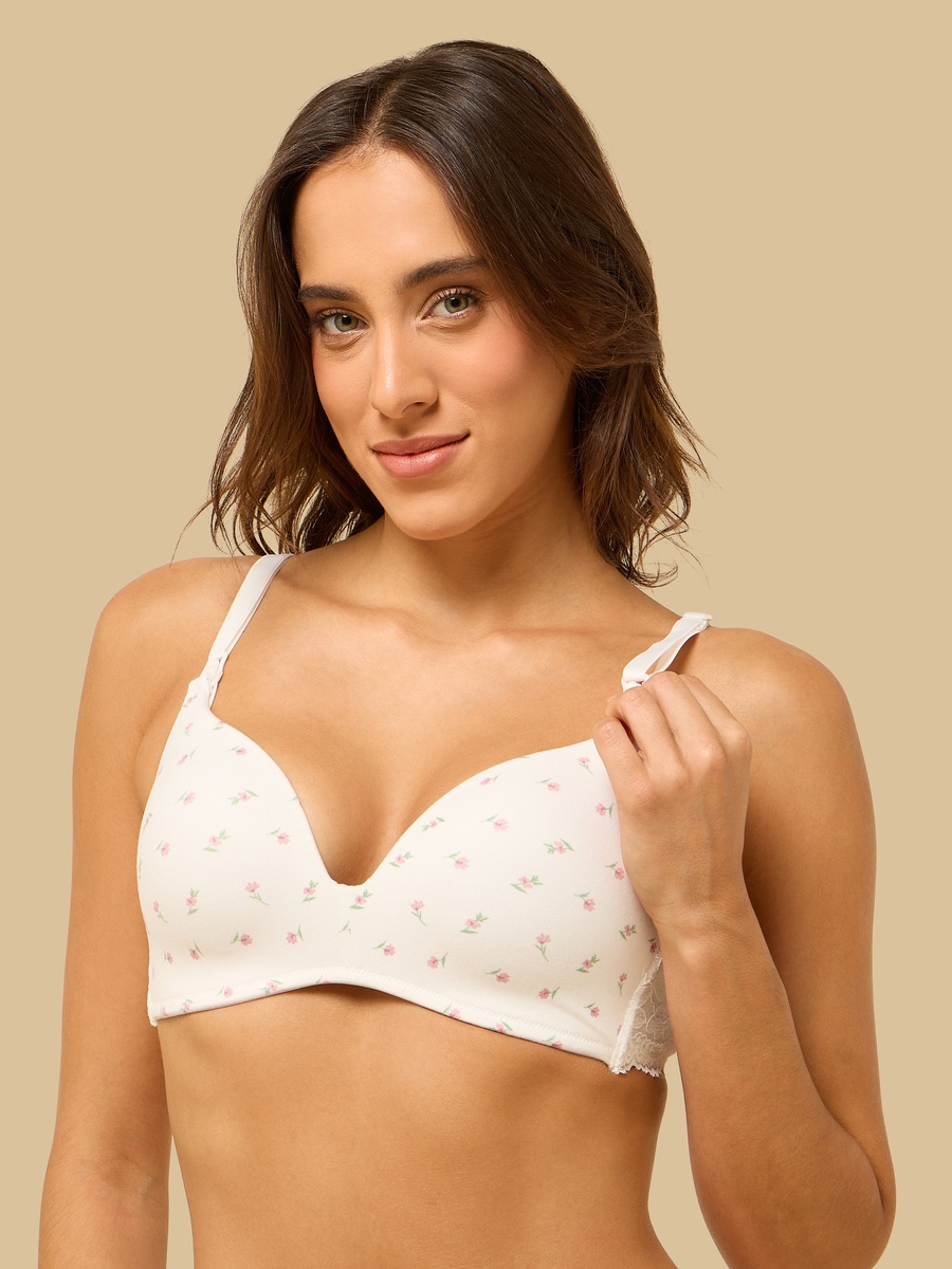 Floral Print Padded Maternity Bra