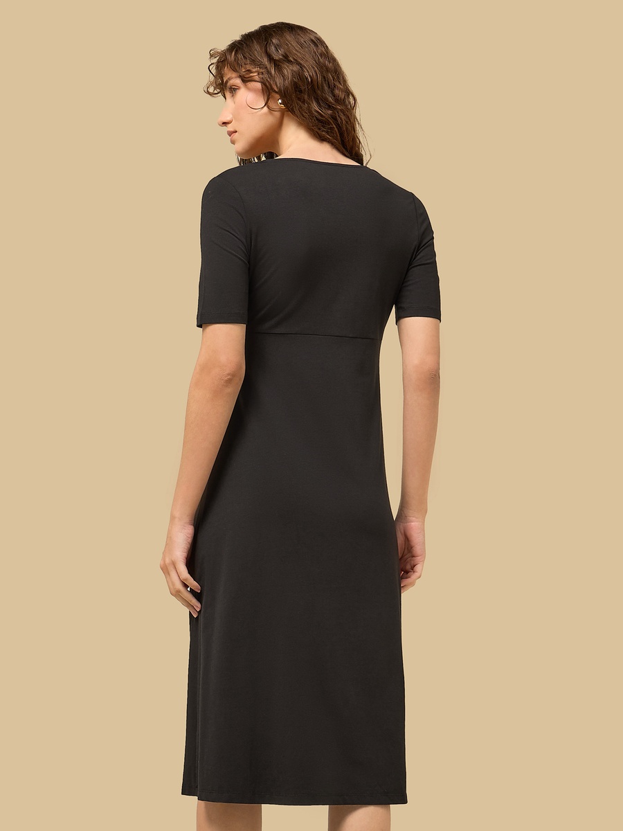 Plain Maternity Wrap Dress