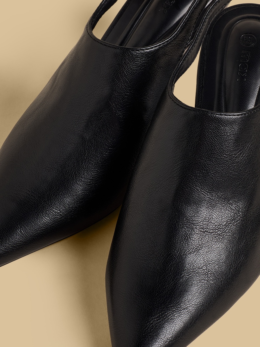 Textured Stiletto Heel Shoes with Buckle Closure