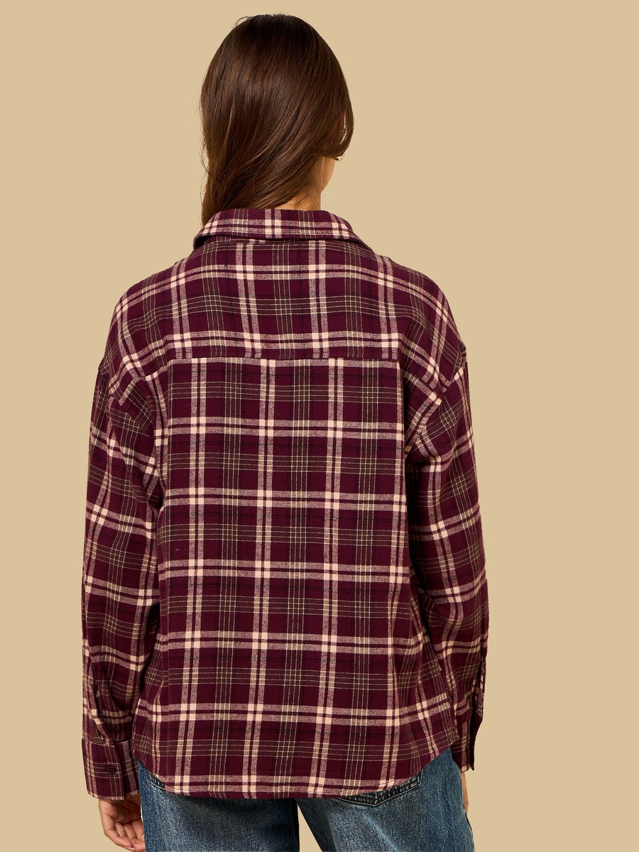 Checked Flannel Oversized Shirt