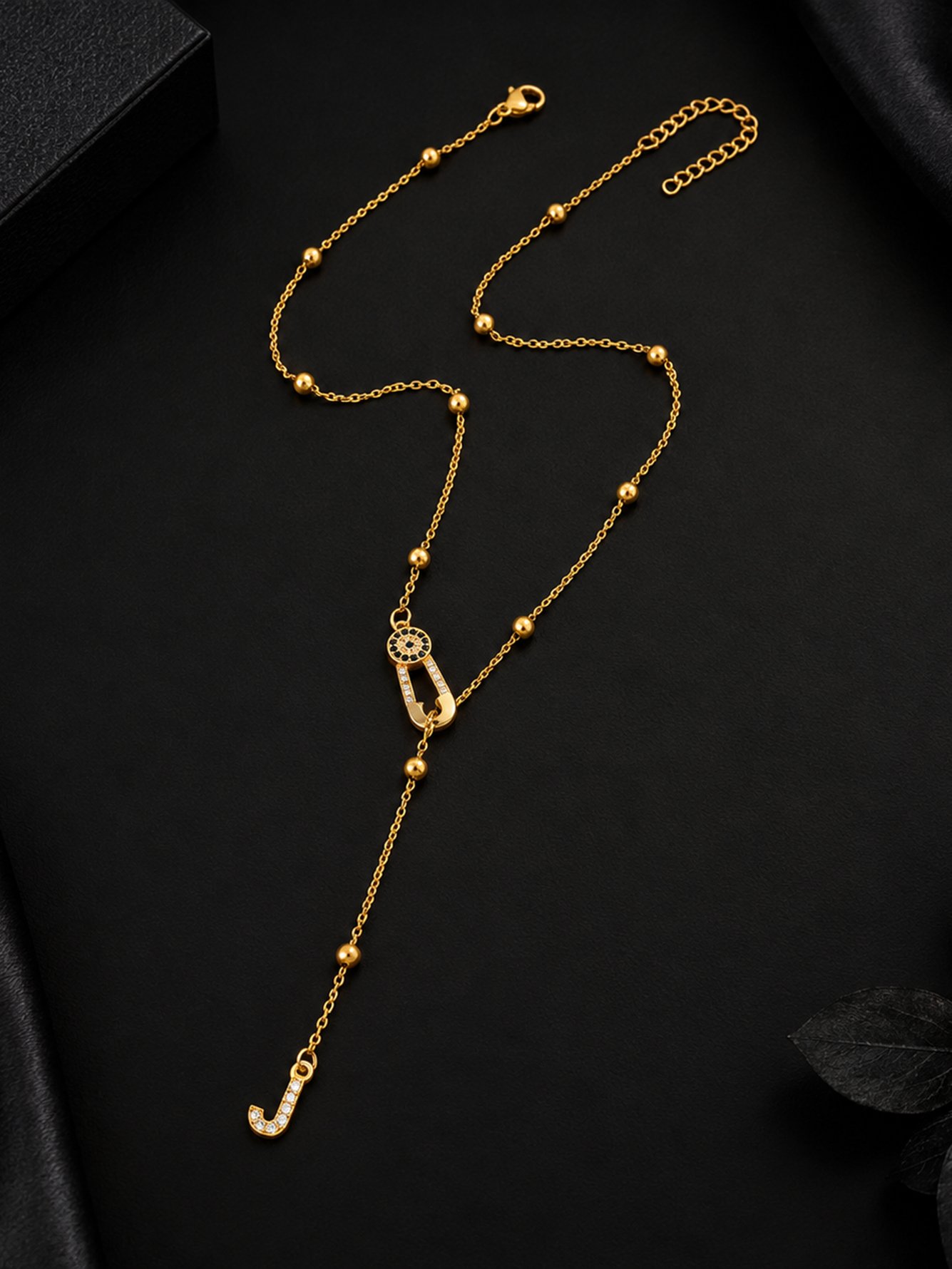 Gold Solid Pendant Necklace