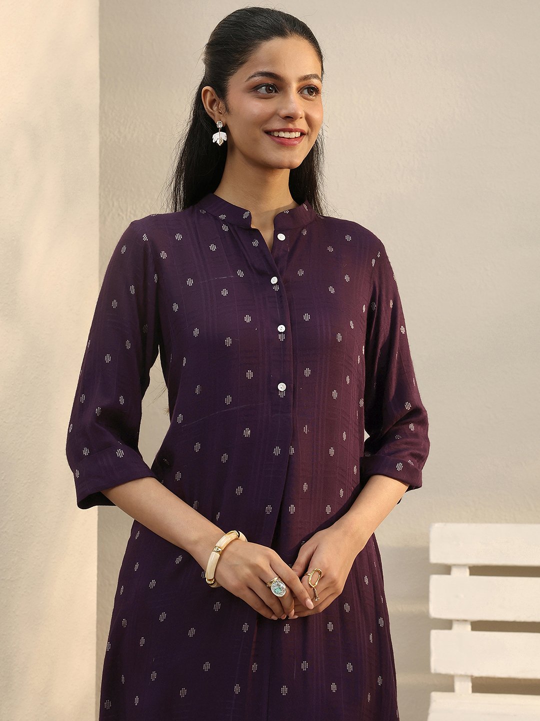 Rayon Straight Kurta with Printed Design