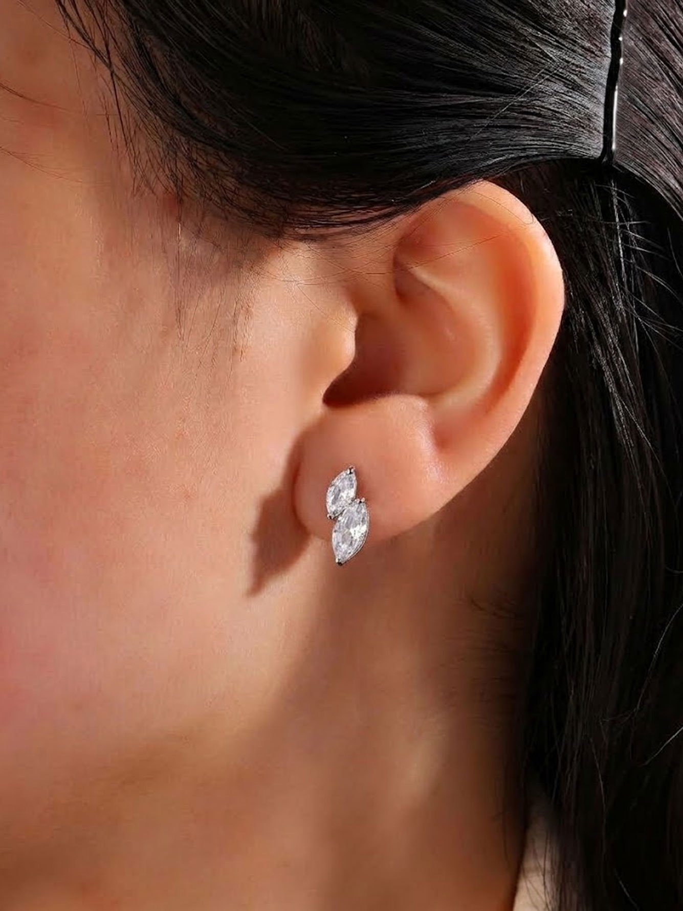 Silver Solid Stud Earrings