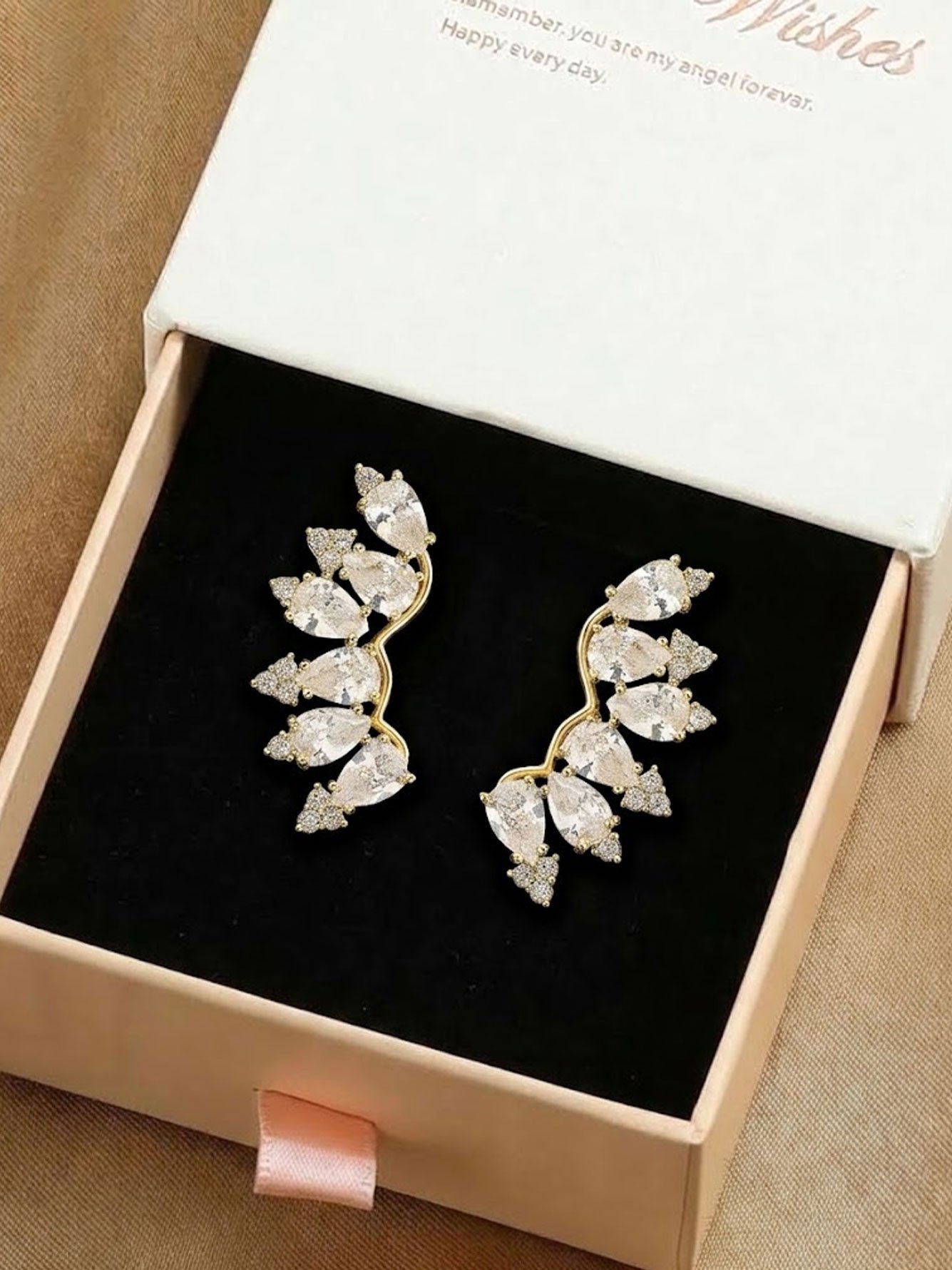 Gold Solid Stud Earrings