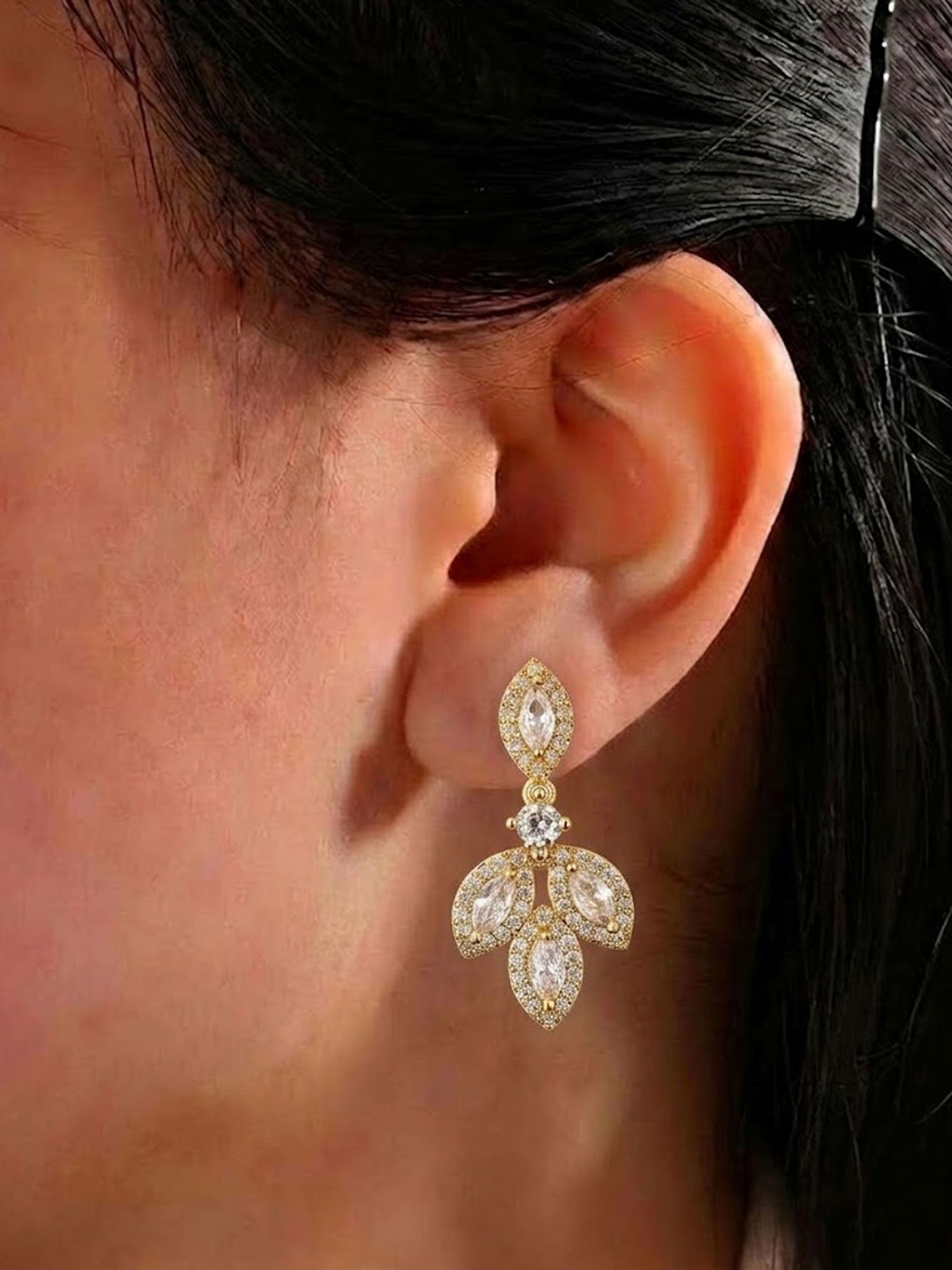 Gold Solid Danglers