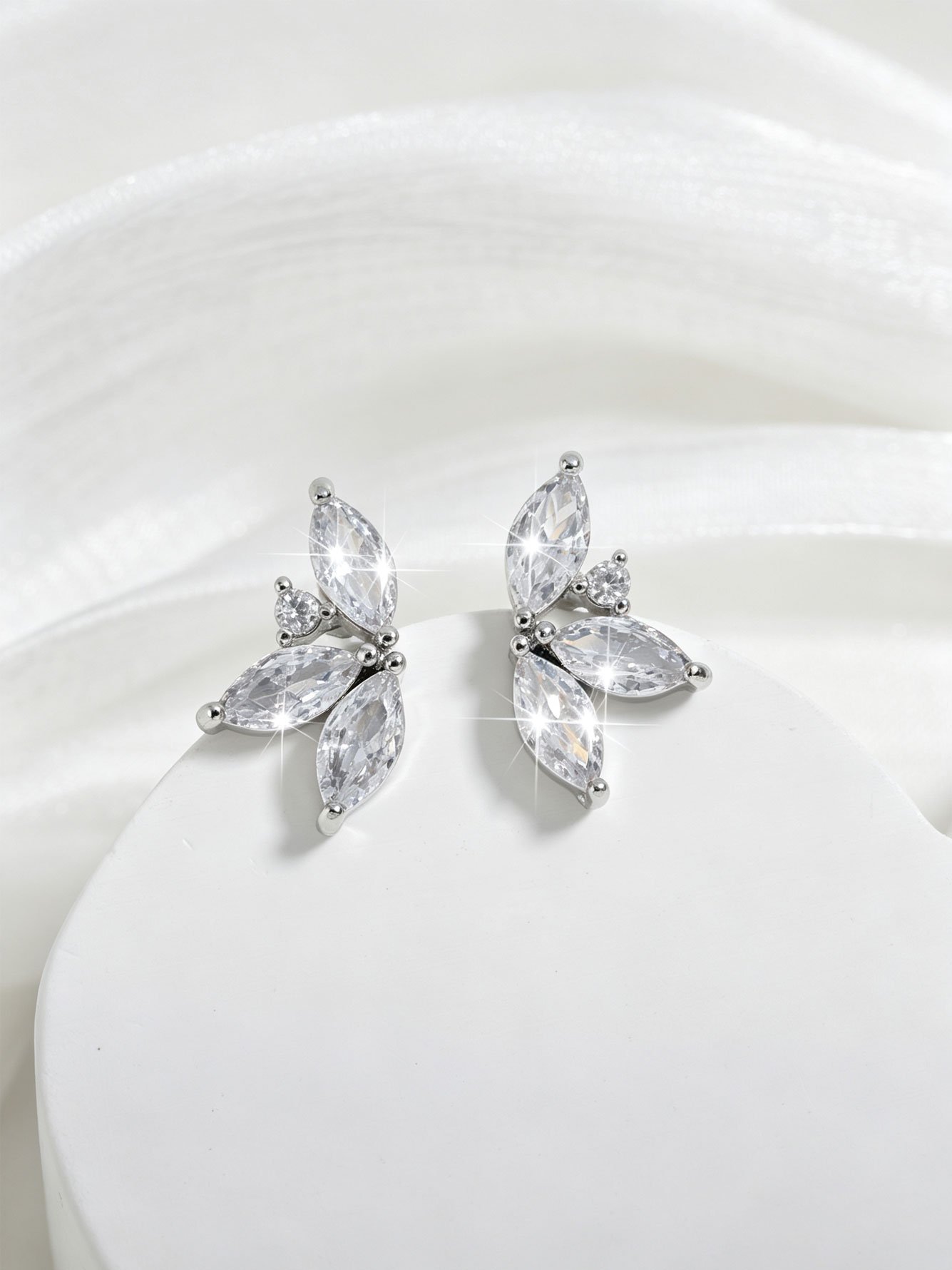 Silver Solid Stud Earrings