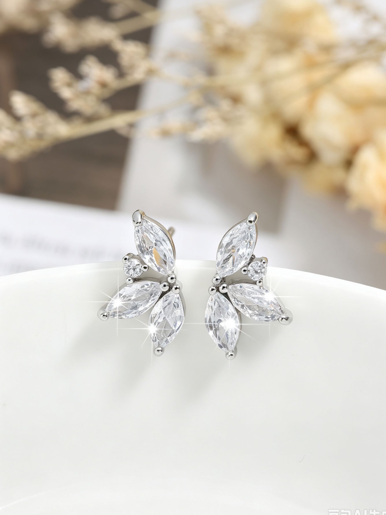 Silver Solid Stud Earrings