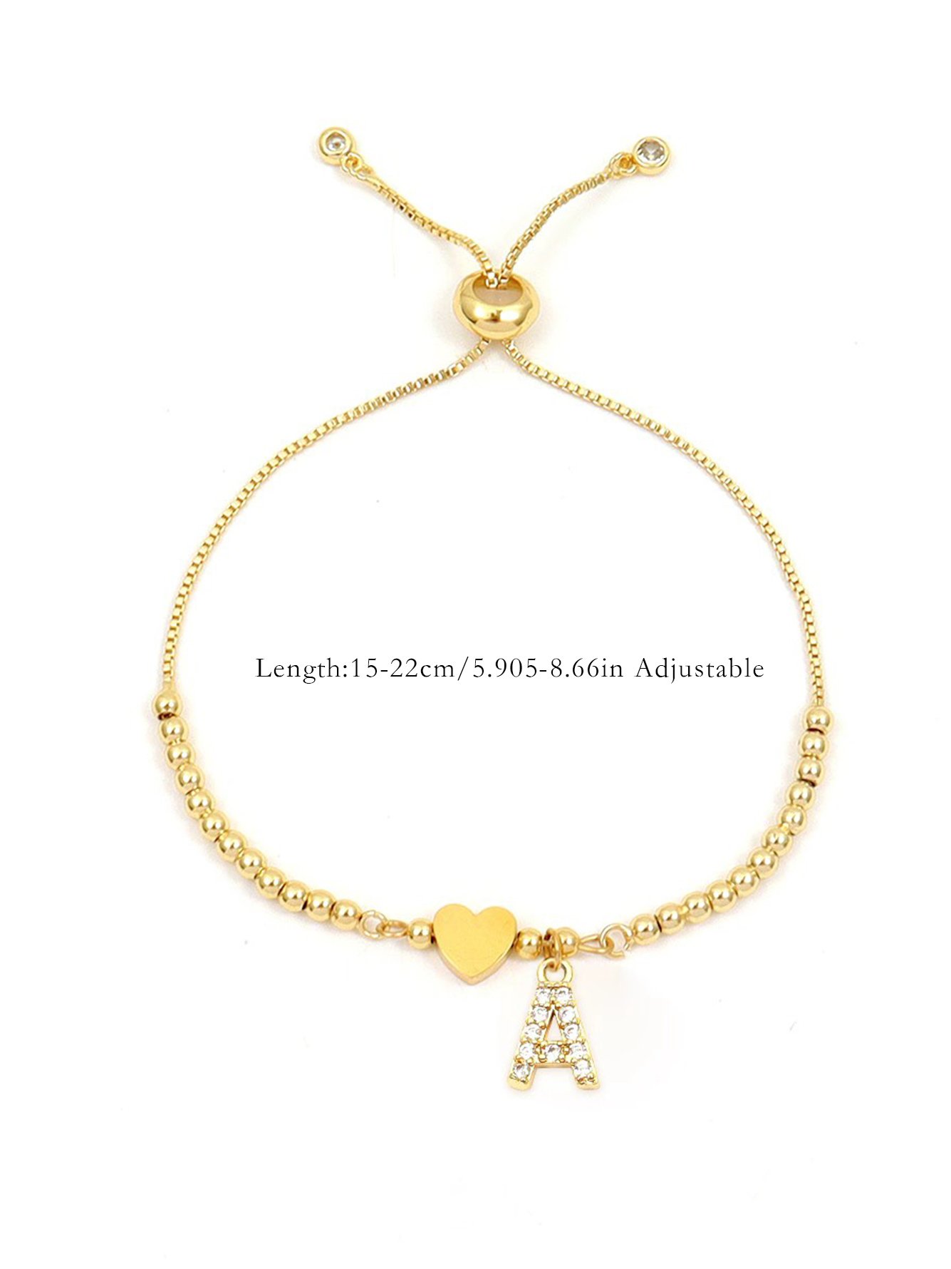 Gold Solid Beaded Bracelet