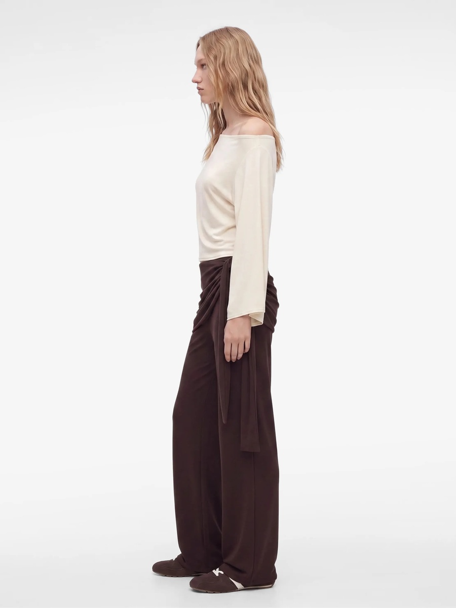 Womens Brown Jogger Trousers