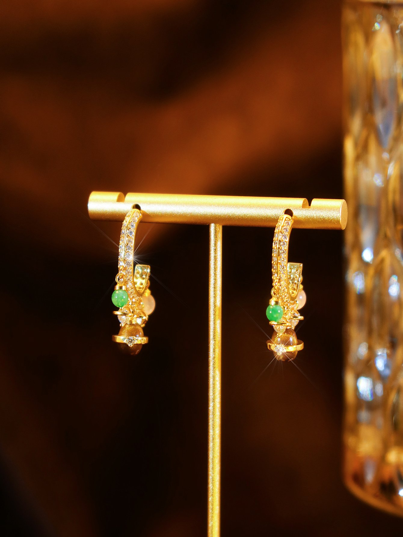 Multi Texture Danglers