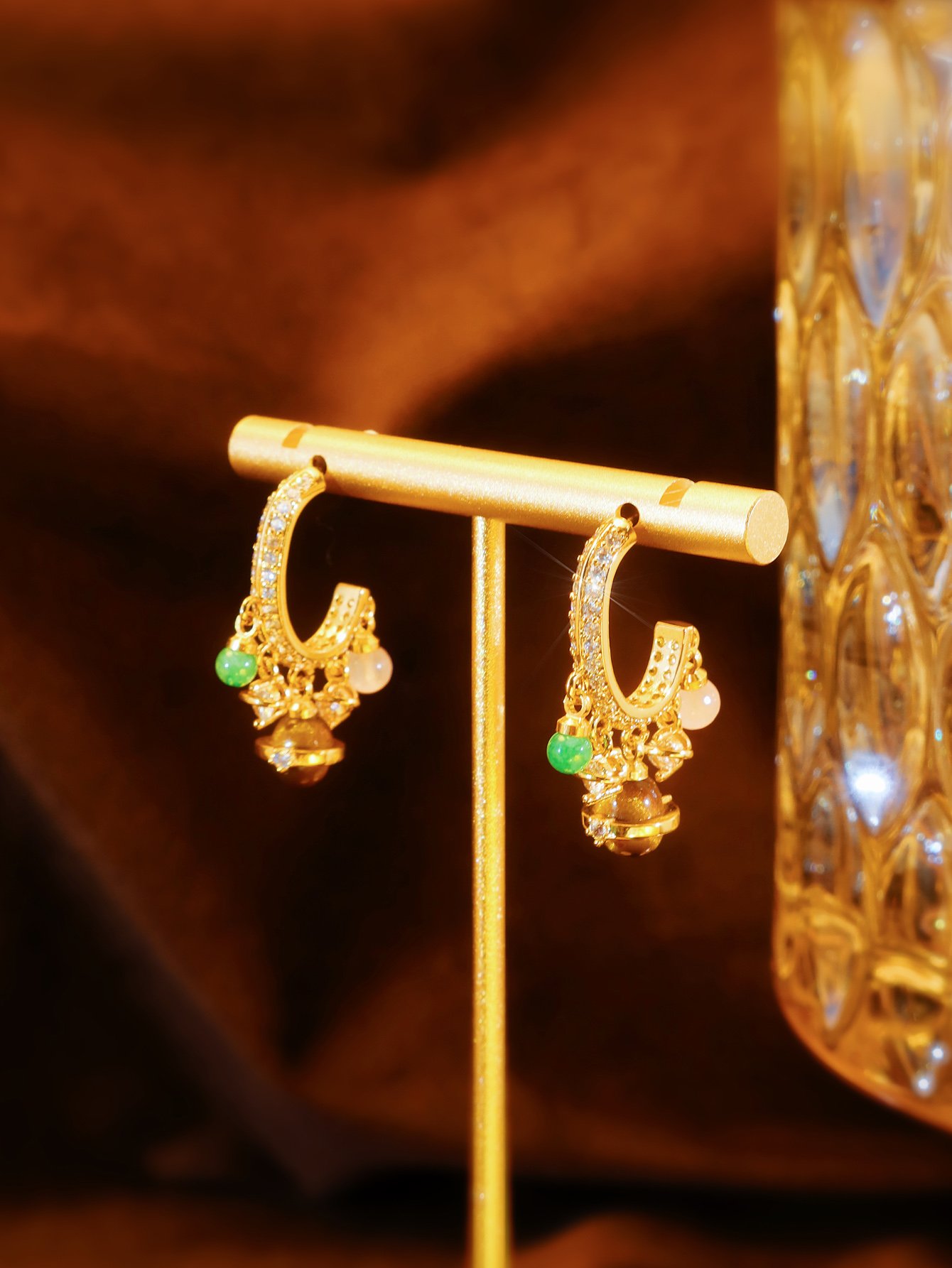Multi Texture Danglers