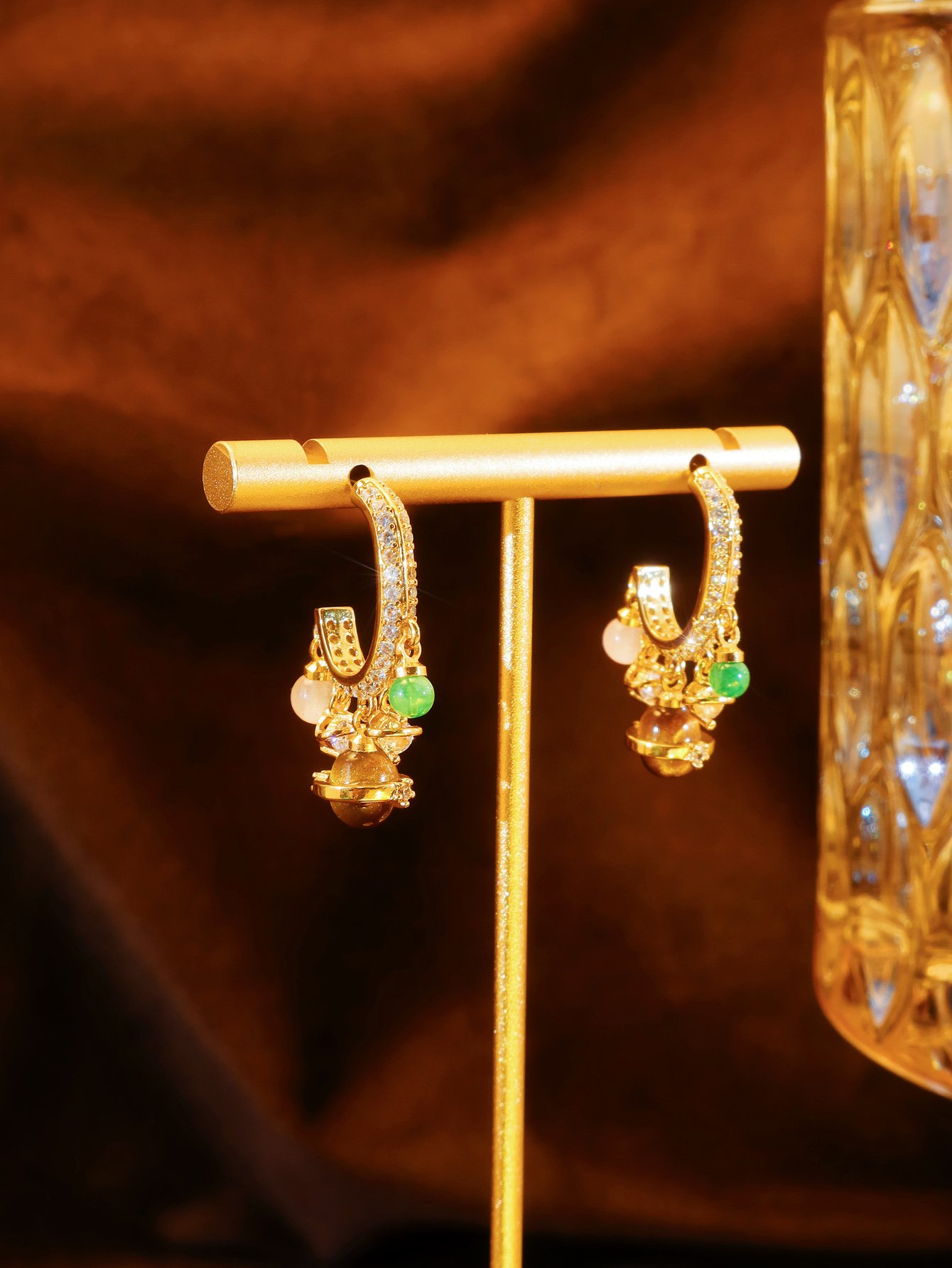 Multi Texture Danglers