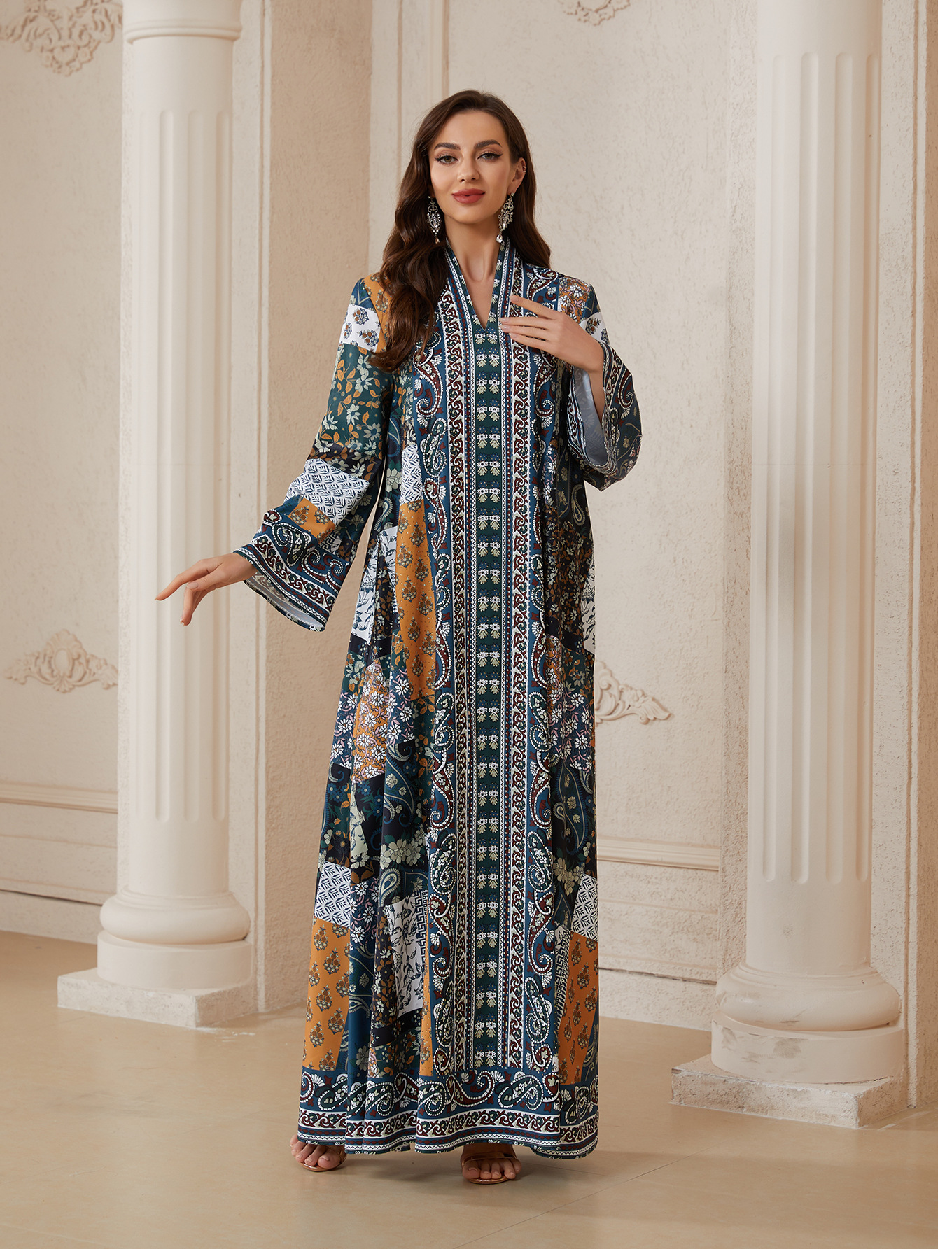 Multi Printed Jalabiya