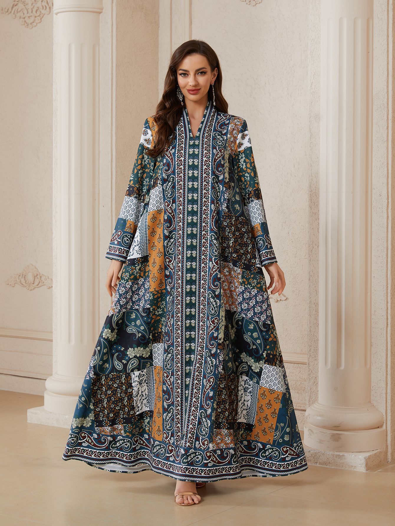 Multi Printed Jalabiya
