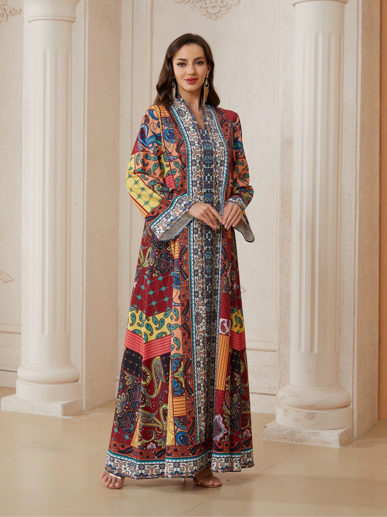 Multi Printed Jalabiya