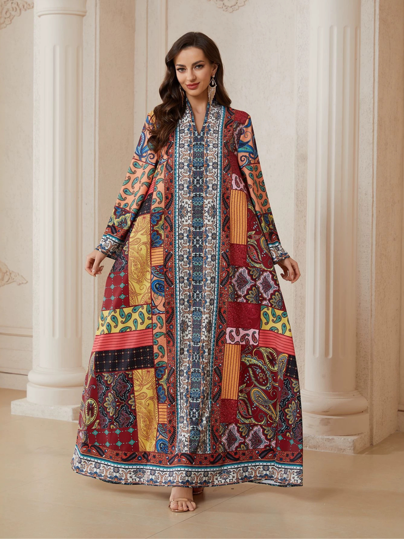 Multi Printed Jalabiya