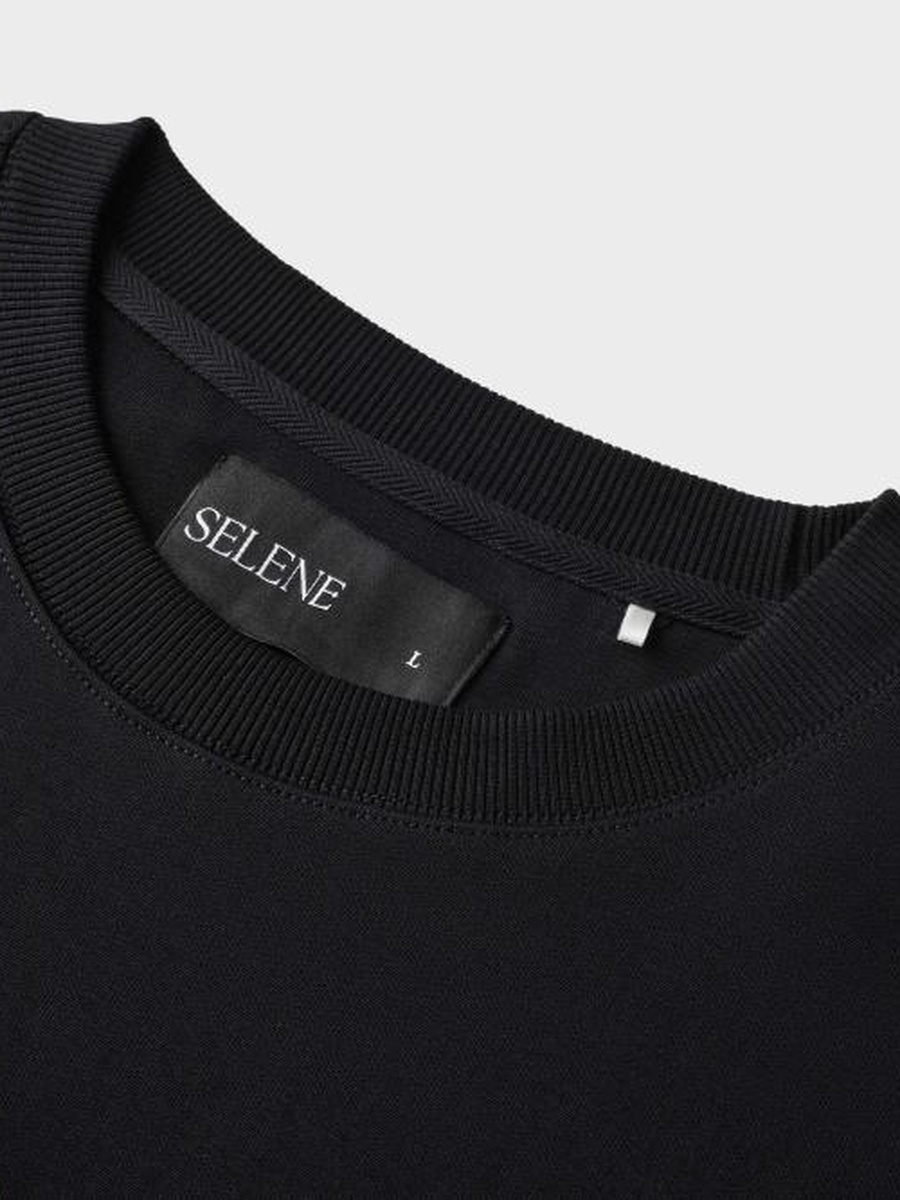 Black Logo Patch Sweatshirt