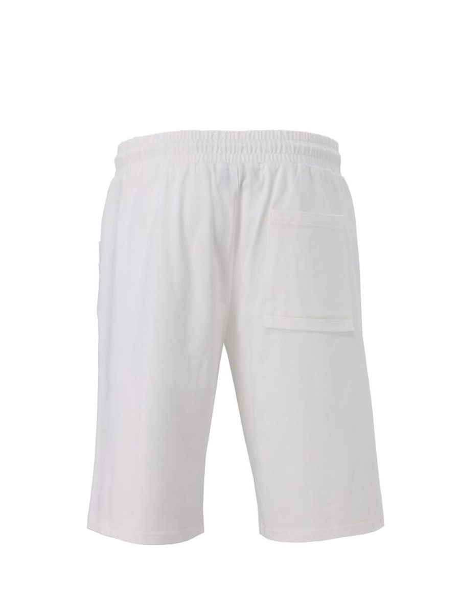 Off White Solid Casual Shorts
