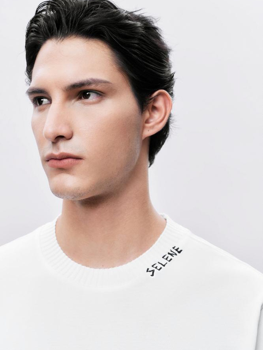 Off-White Round Neck Cotton T-Shirt