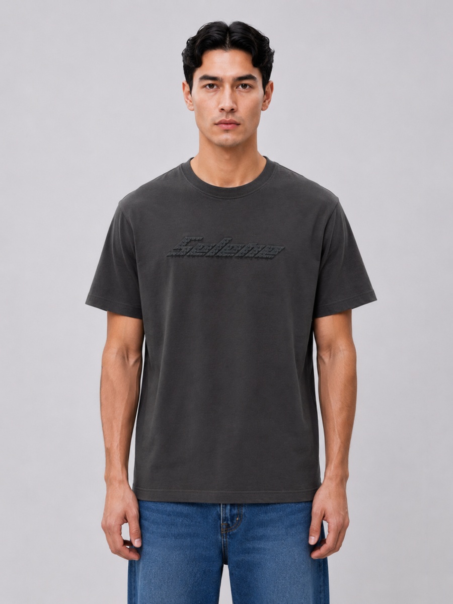 Charcoal Regular Fit Cotton T-Shirt