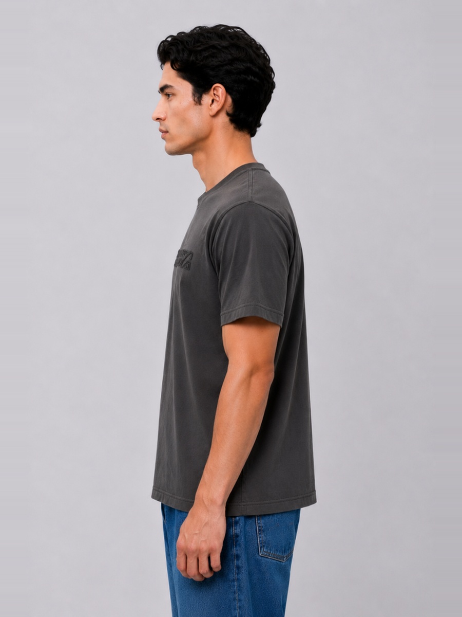 Charcoal Regular Fit Cotton T-Shirt