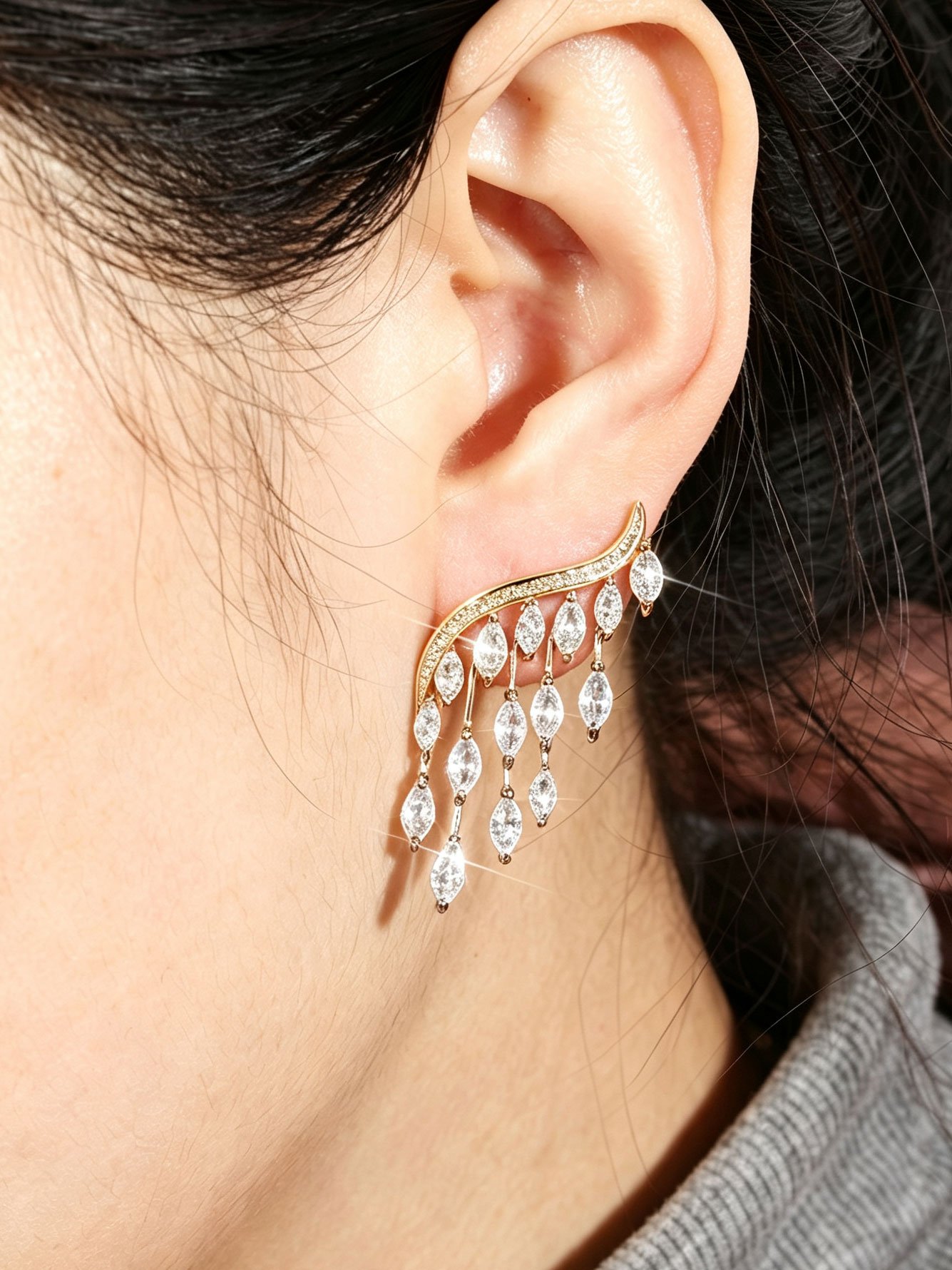 Gold Solid Earrings