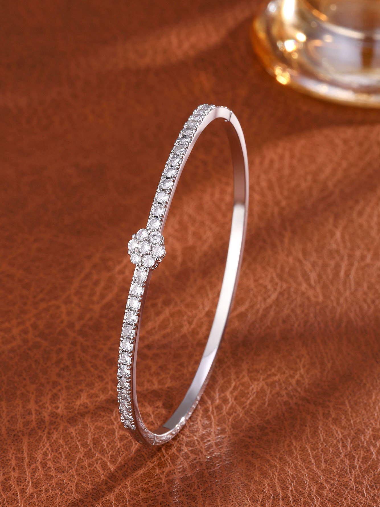 Set of 2 - Embellished Ring and Cuff Bracelet Jewelry Set