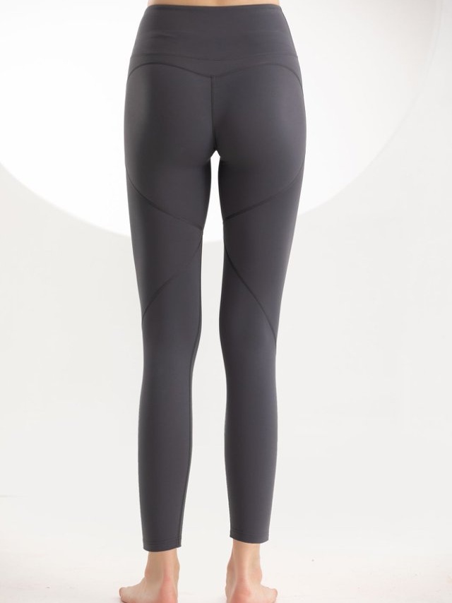 Grey Crossover Waist Active Crop Leggings