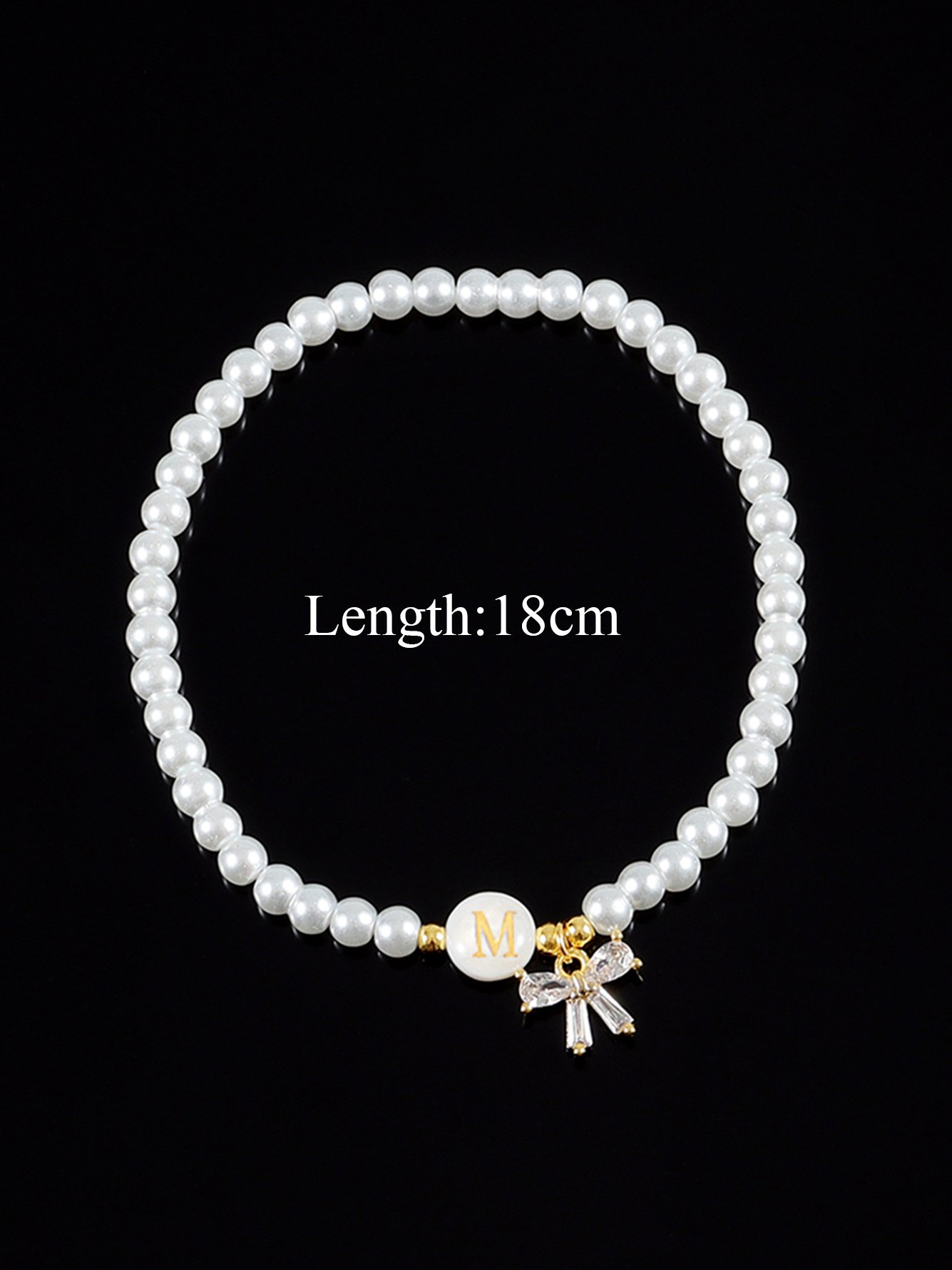 White Faux Pearl Bracelet