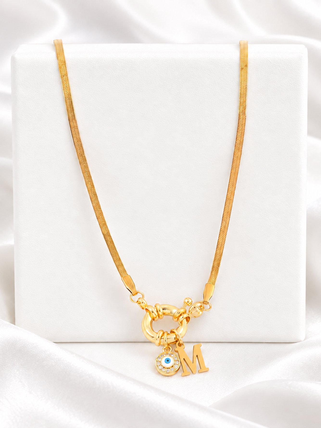 Gold Solid Pendant Necklaces