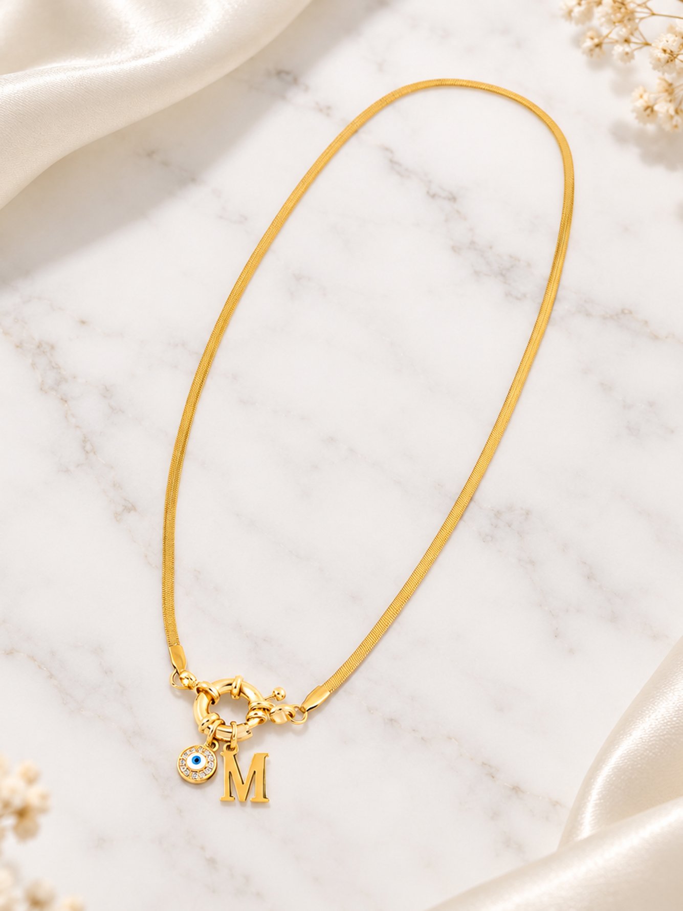 Gold Solid Pendant Necklaces