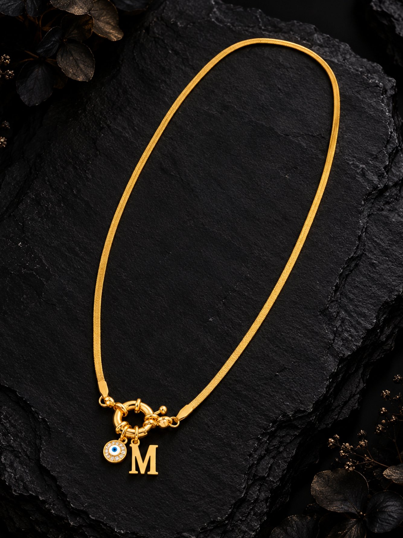 Gold Solid Pendant Necklaces