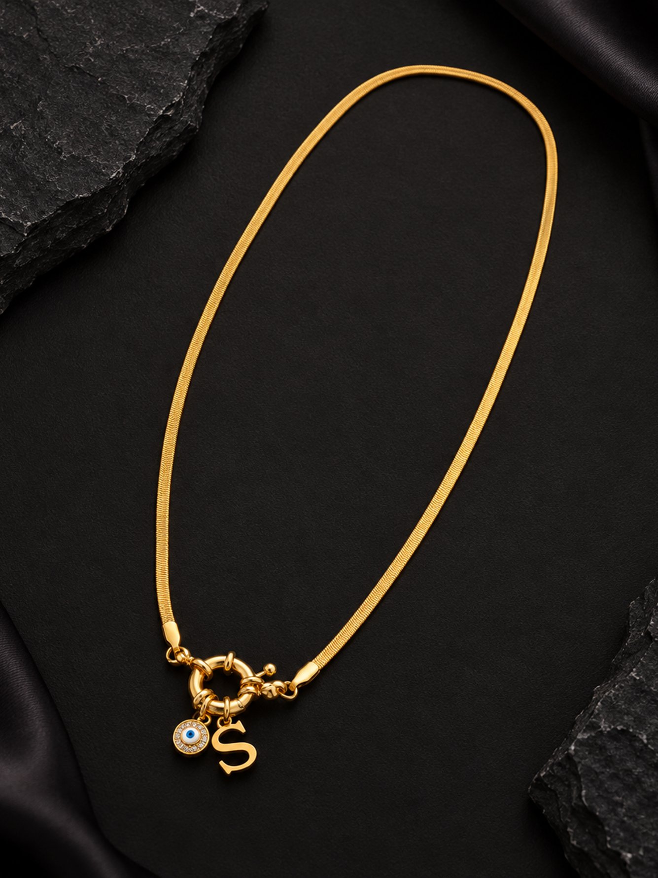 Gold Solid Pendant Necklaces