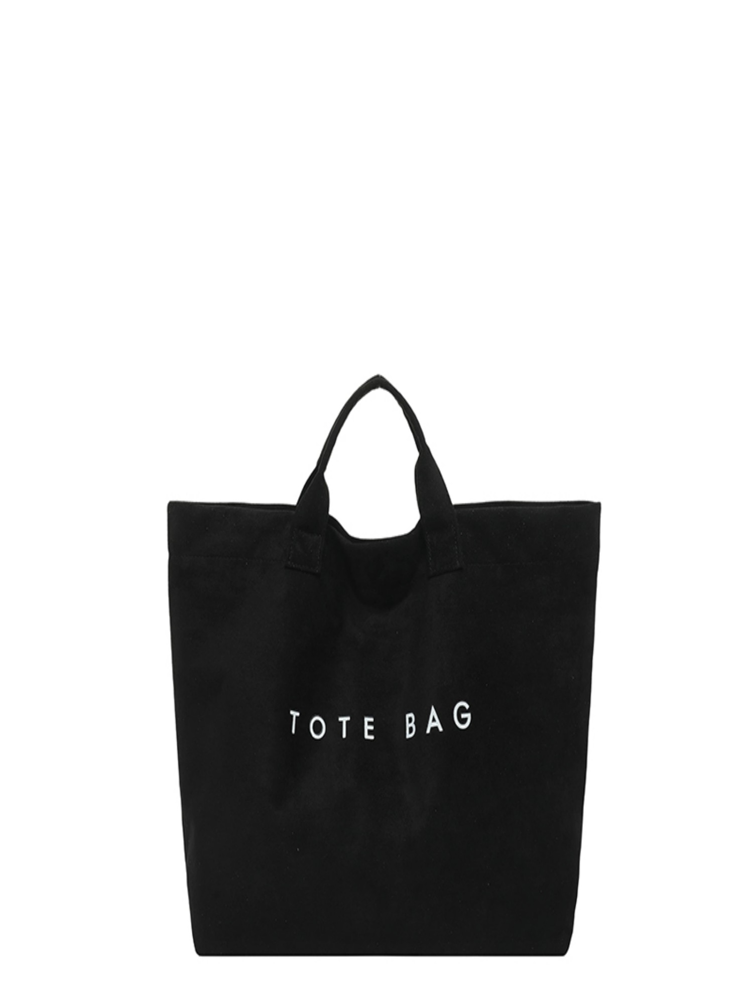 Black Slogan Tote