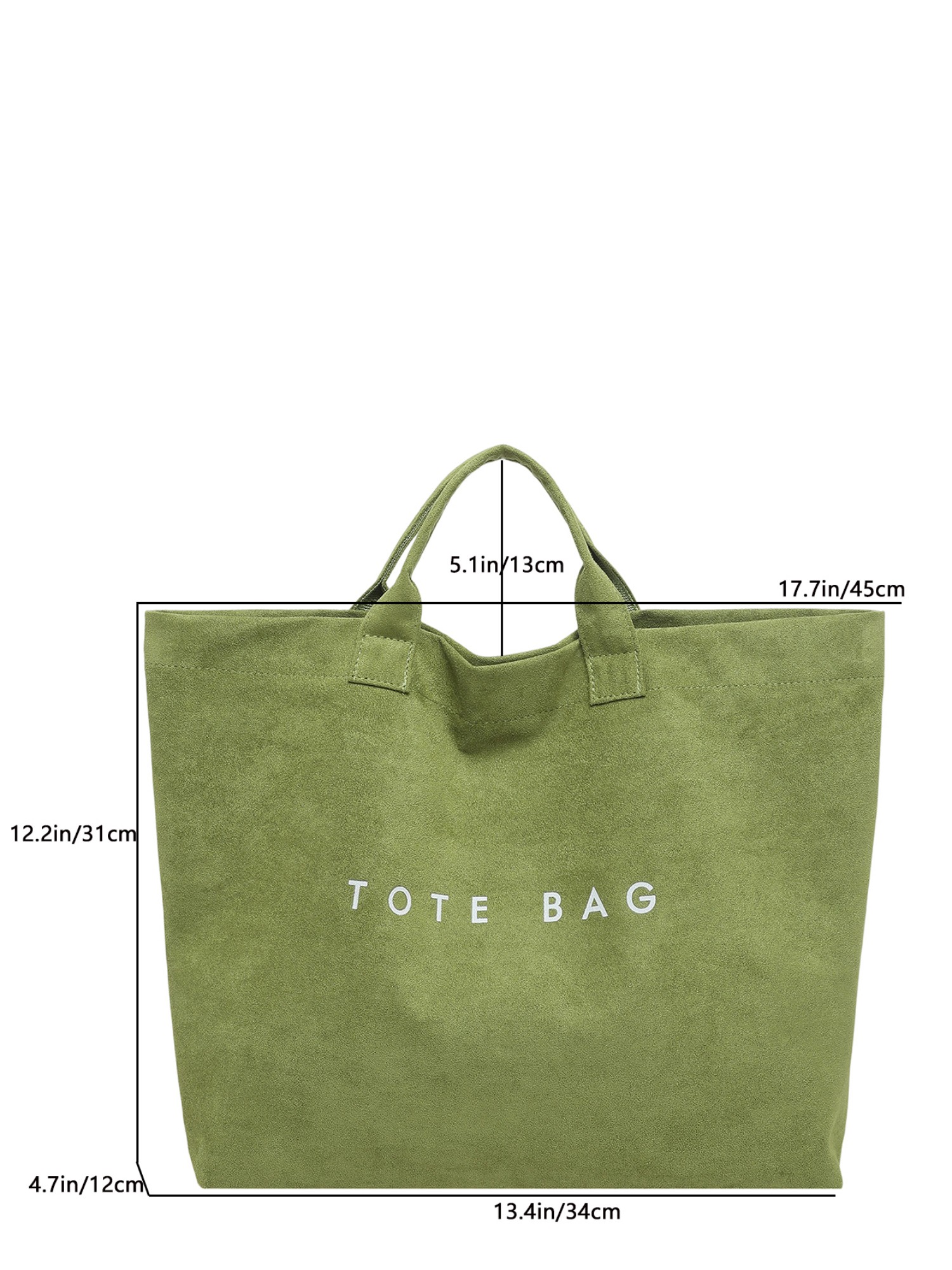 Green Solid Tote