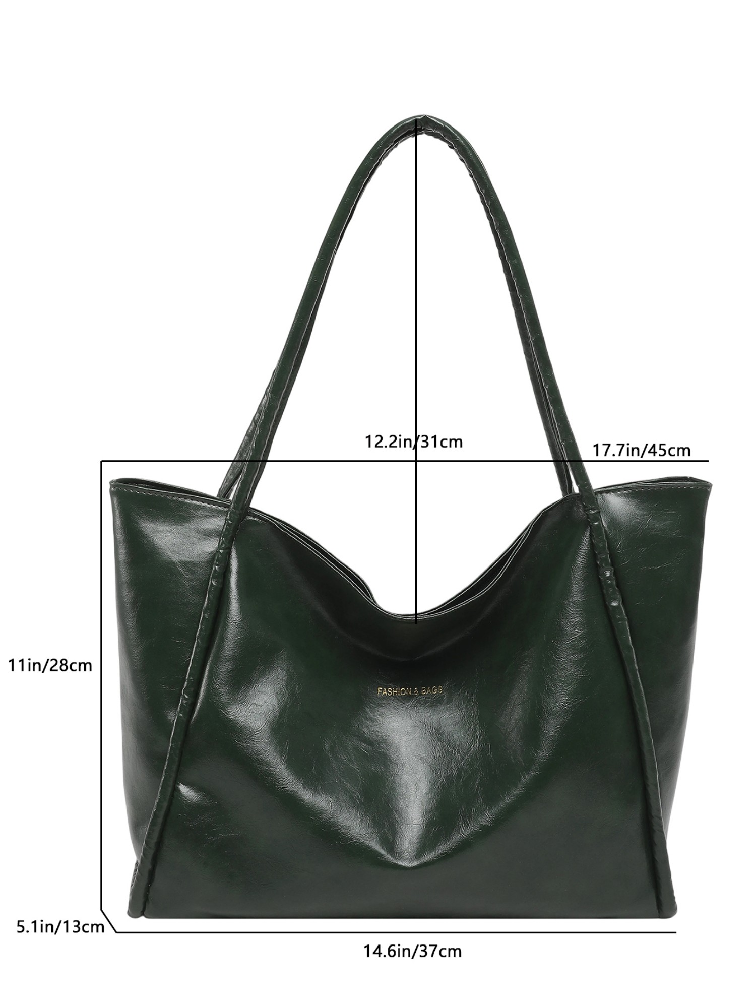 Green Solid Shoulder Bag with Zip