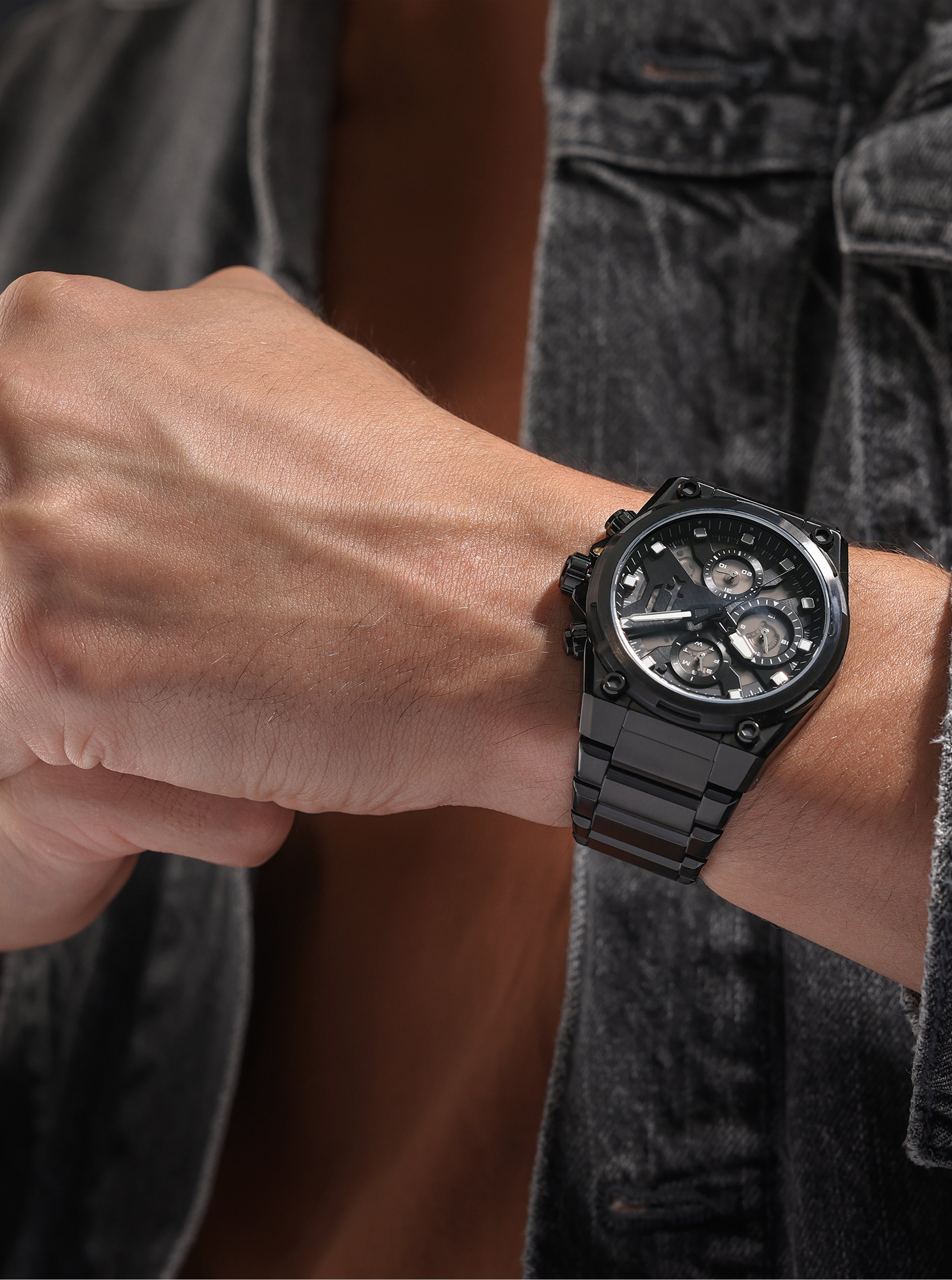Airflow Mens Multifunction Watch, 43mm