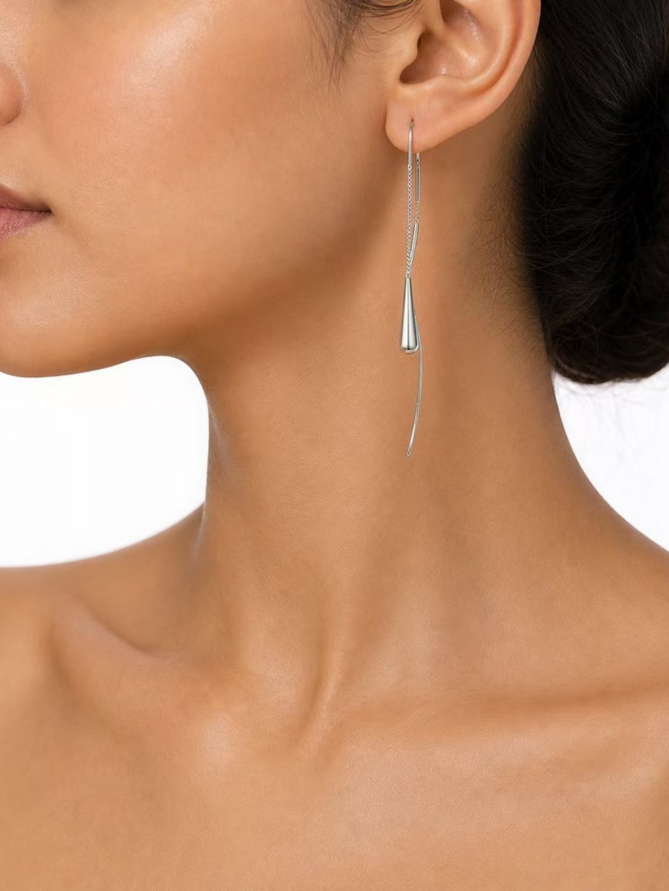 Silver Solid Earrings