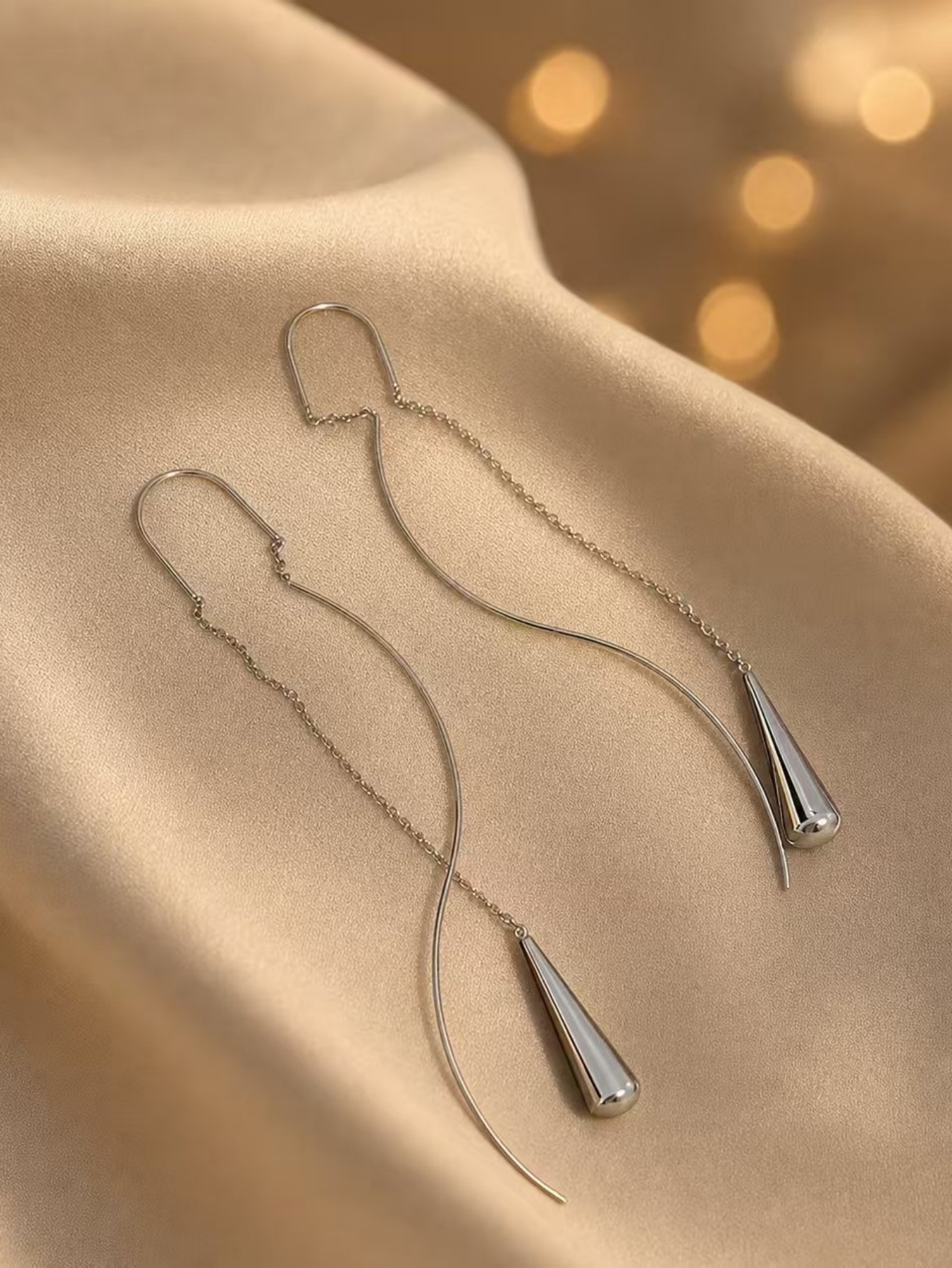 Silver Solid Earrings