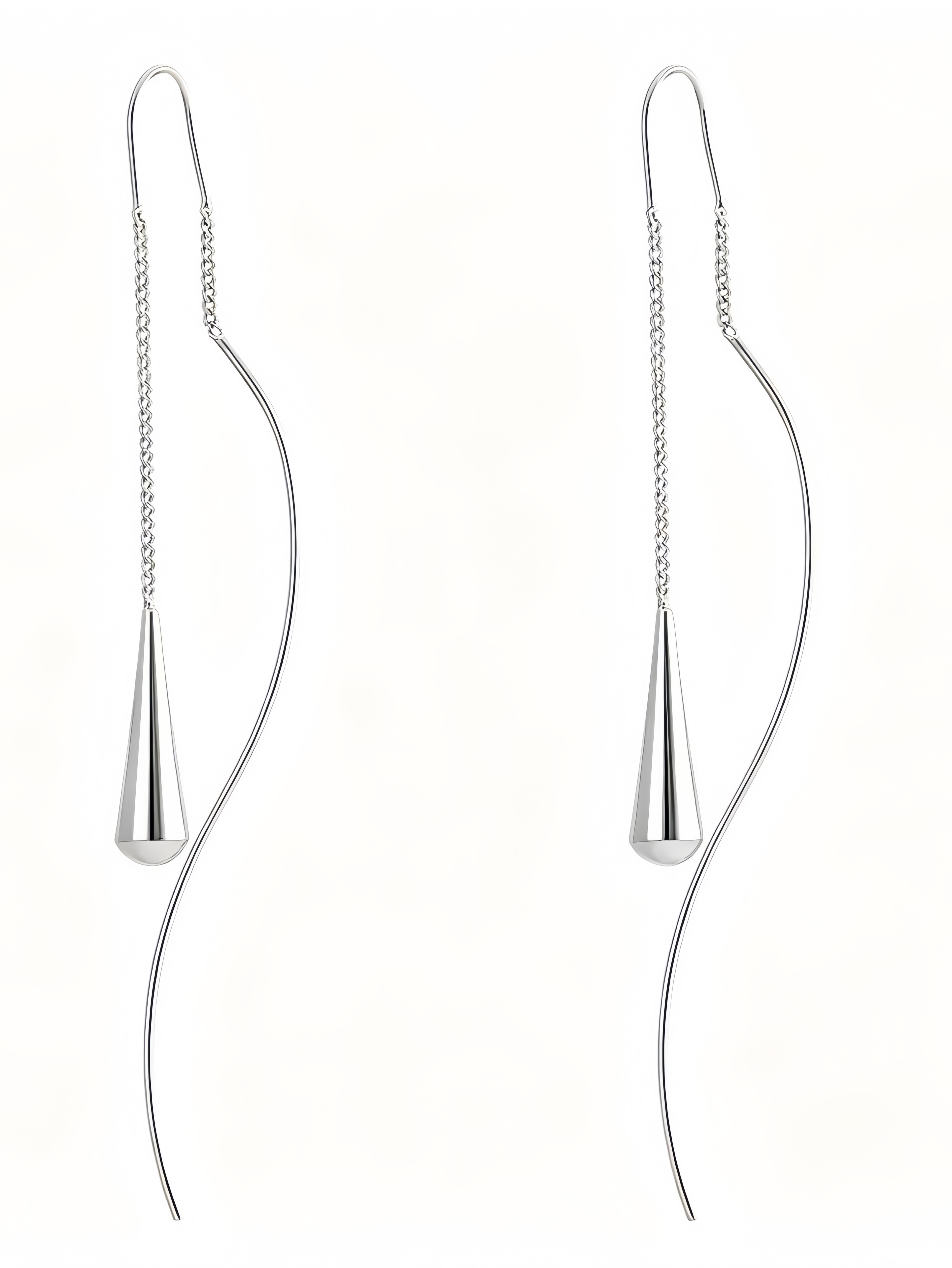 Silver Solid Earrings