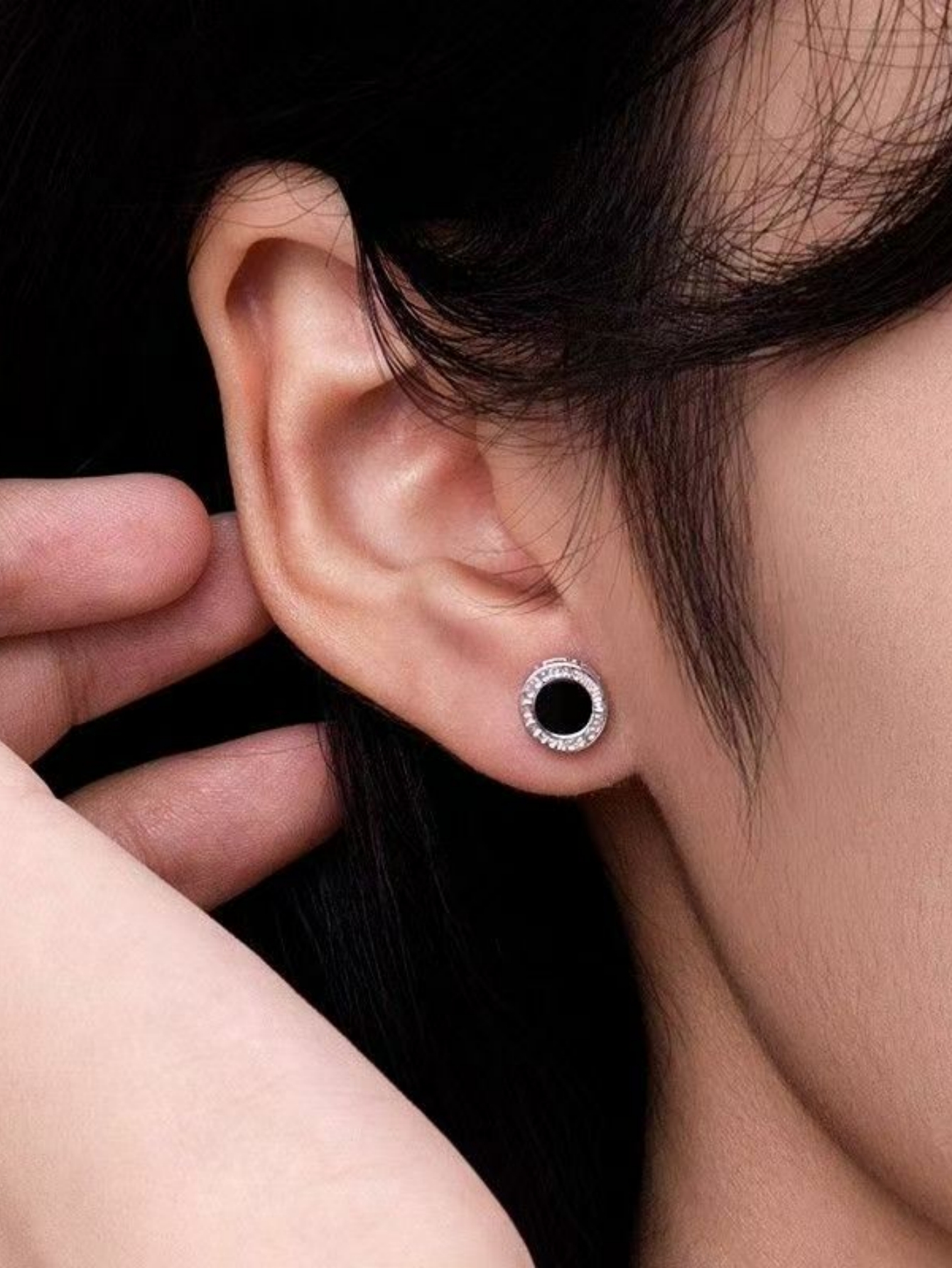 Silver Texture Earrings