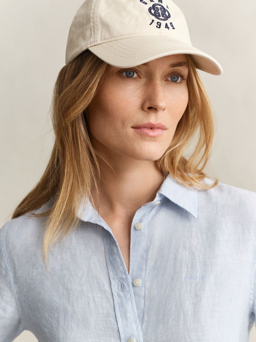 Light Blue Regular Fit Linen Shirt
