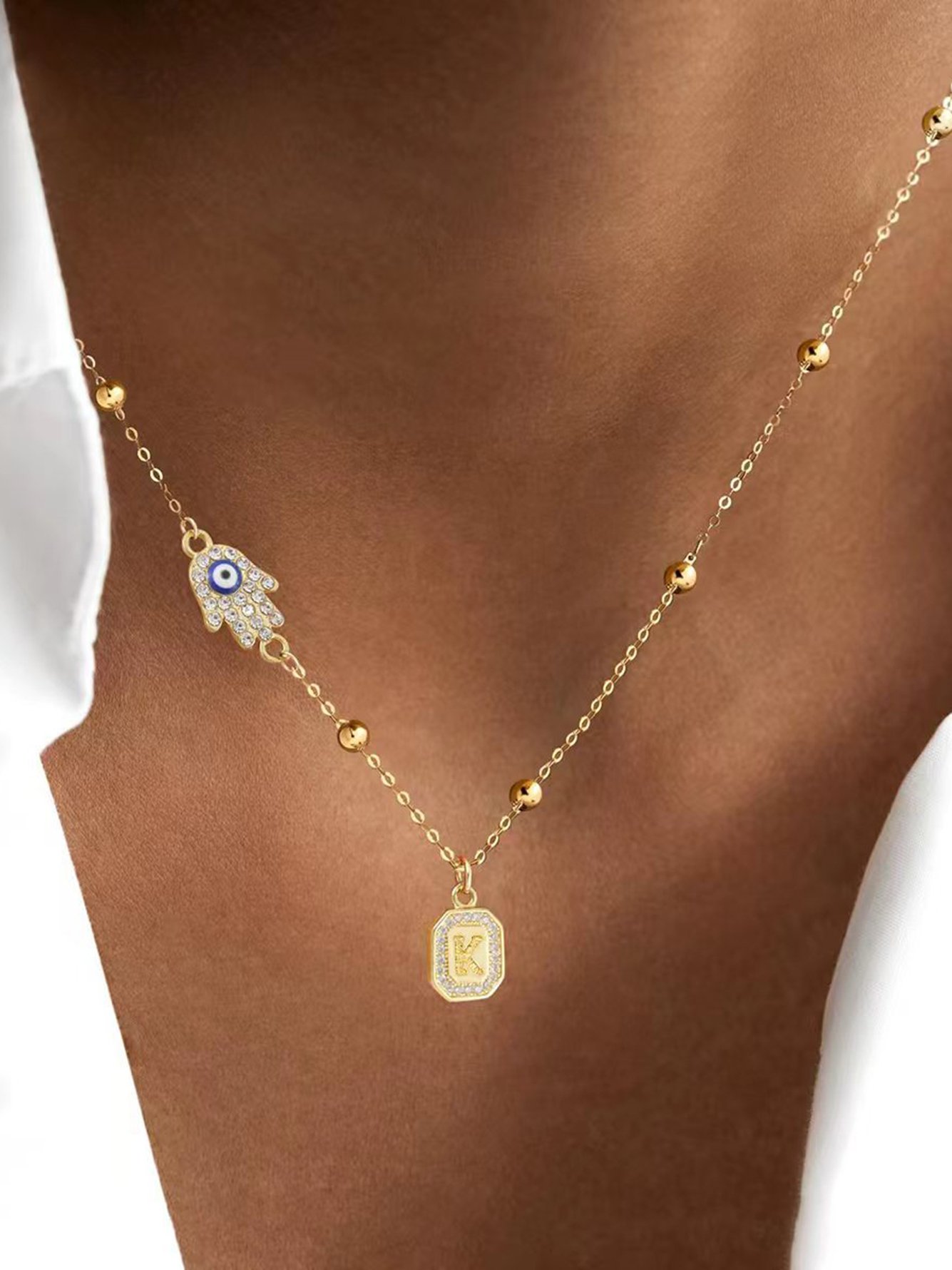 Gold Solid Delicate Necklaces