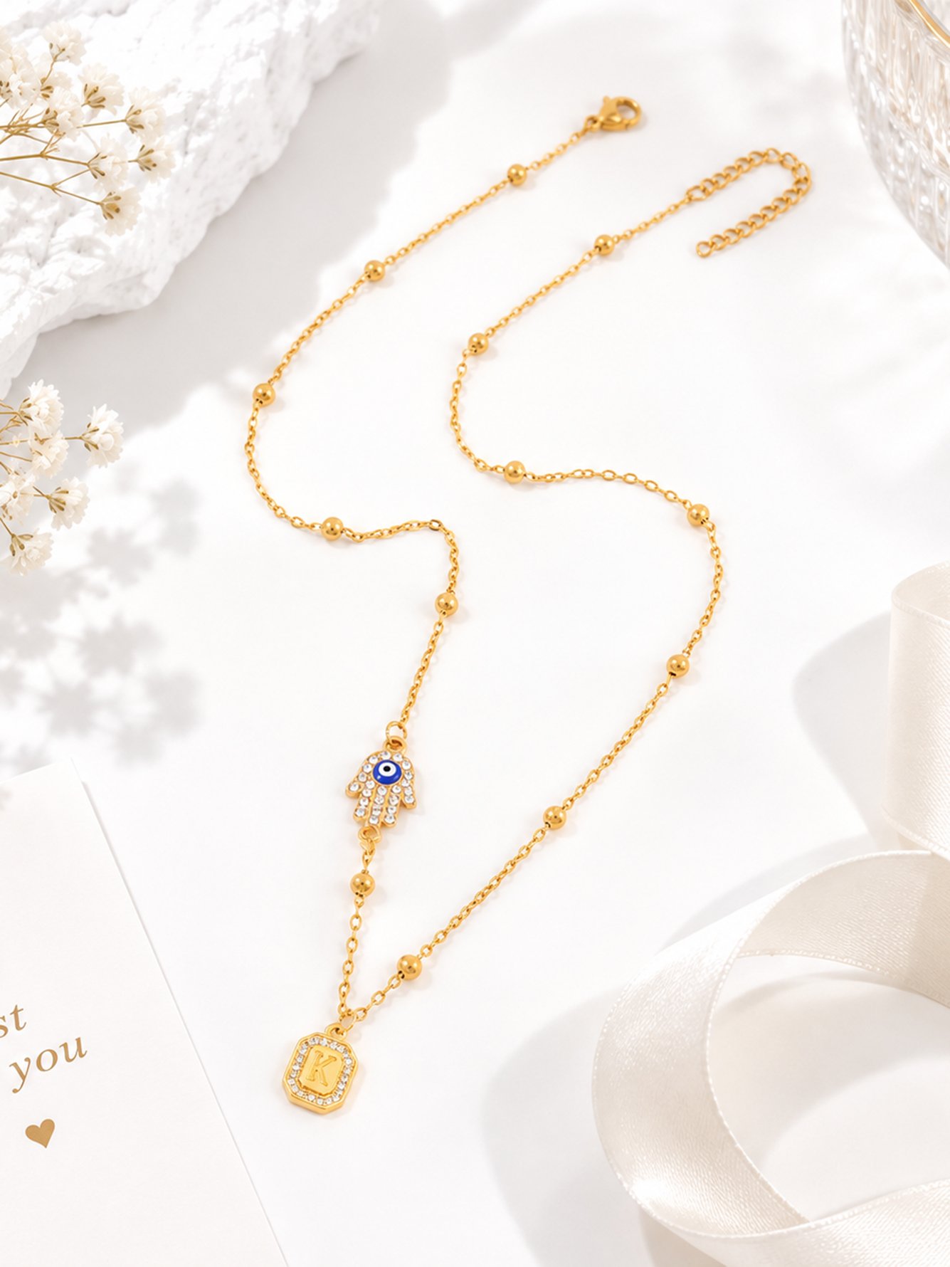 Gold Solid Delicate Necklaces